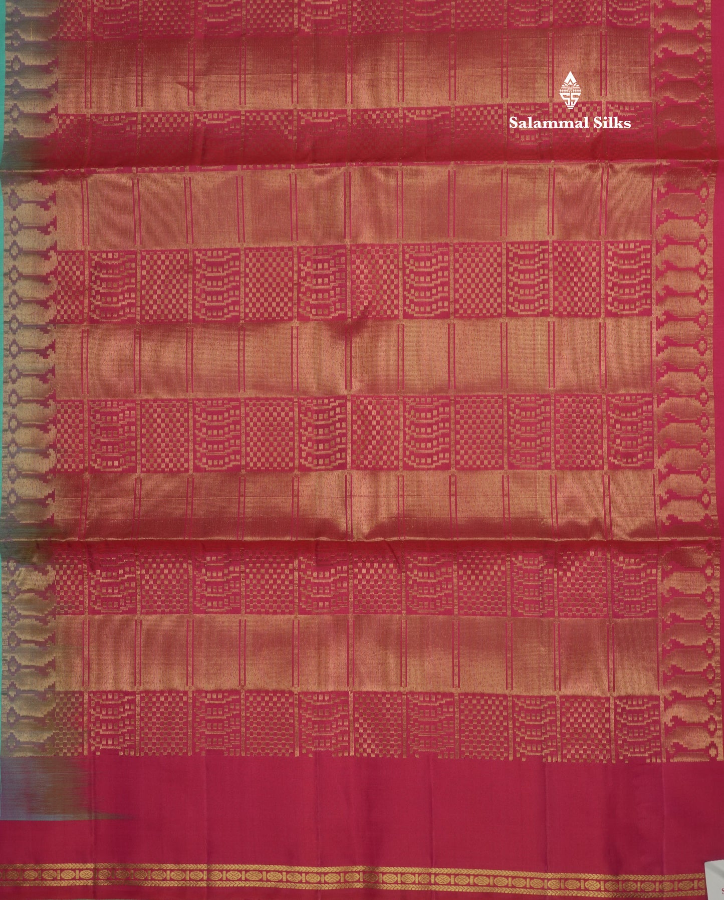 Parrot Green Pure Kanjivaram Soft Silk Saree With Contrast Pink Small Traditional Border
