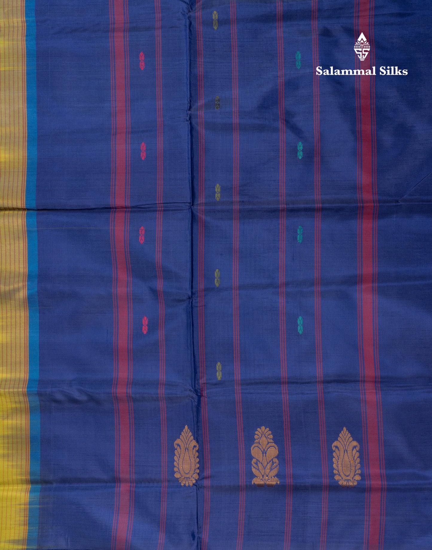Parrot Green Banana Pinth Saree (Vaazhainaar Pattu) With Contrast Violet Blouse