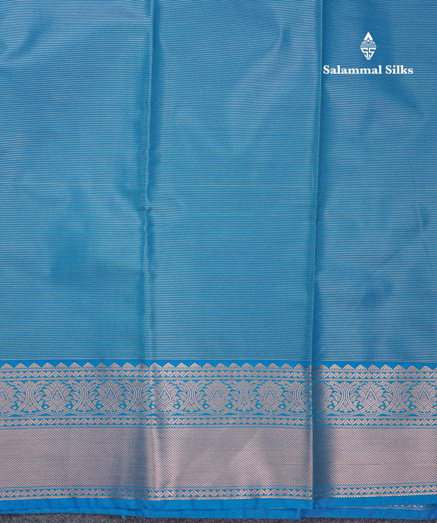 Sandal Beautiful Traditional Varaoosi Semi Silk Saree With Contrast Ramar Blue Border