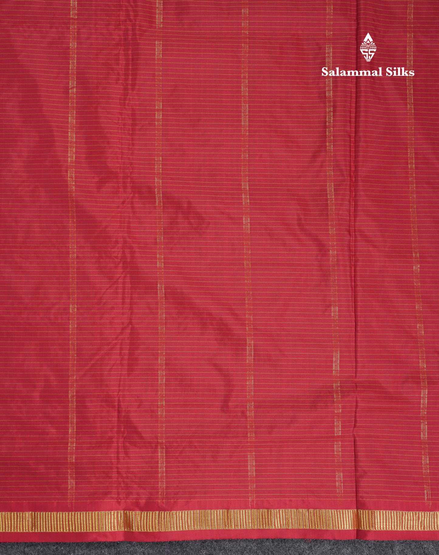 9 Yards Semi Silk Saree Navy Blue Small Checks With Traditional Small Border
