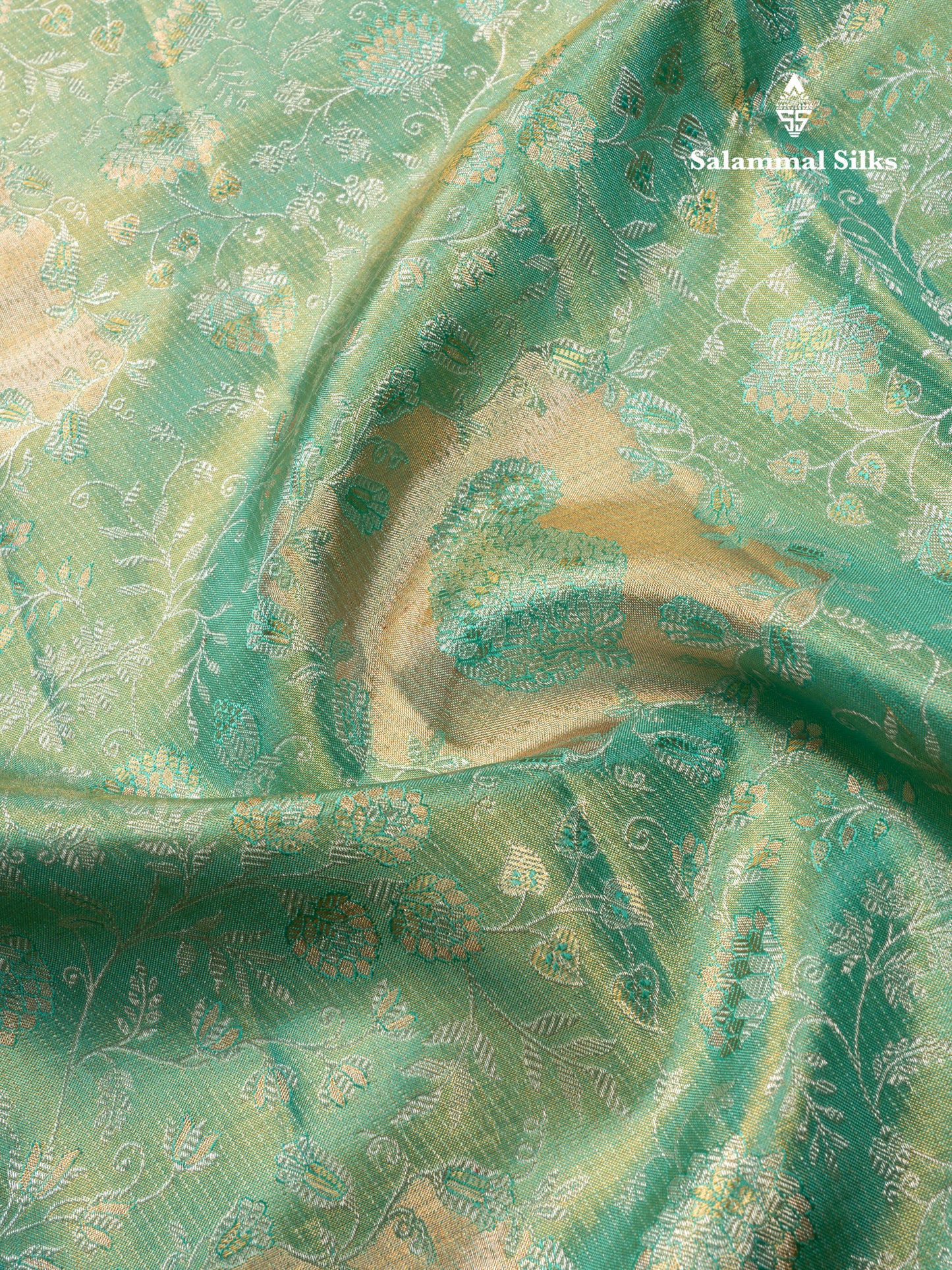 Beautiful Rexona Tissue Bridal Pure Kanjivaram Silk Saree