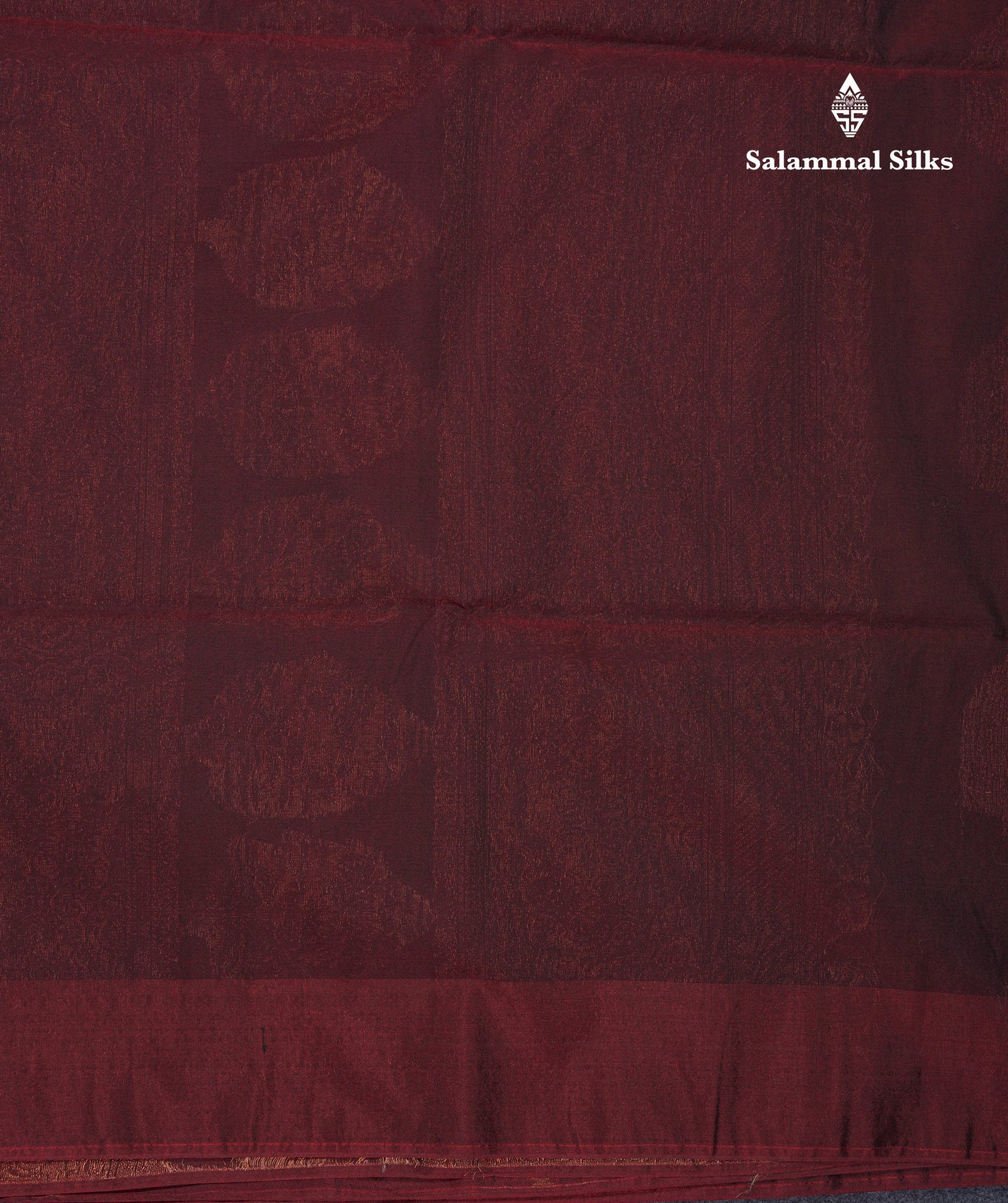 Dual Tone Brown Beautiful Sico Cotton Saree With Contrast Dark Wine Colour Blouse