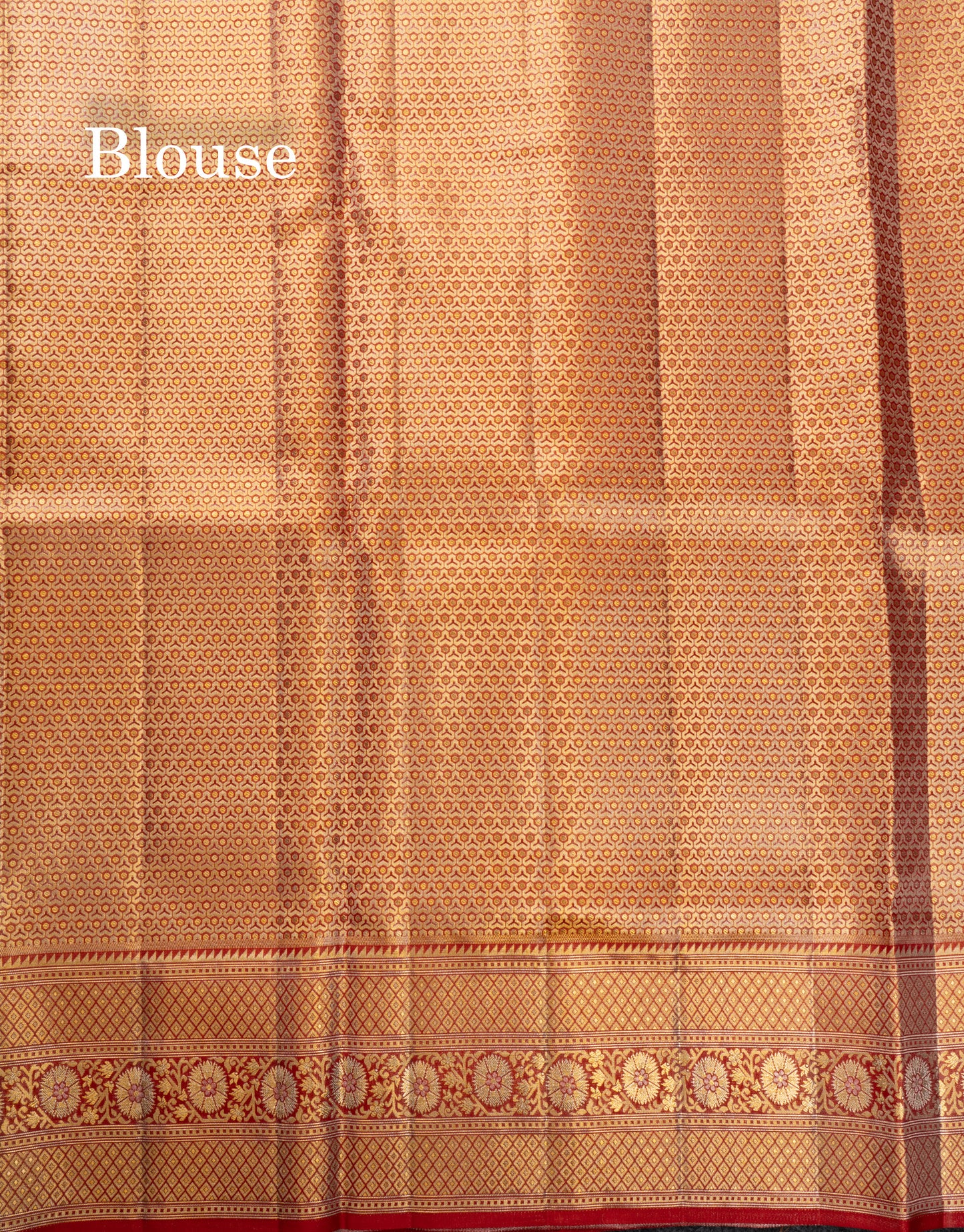 Beautiful Red Meenakari Work Bridal Pure Kanjivaram Silk Saree