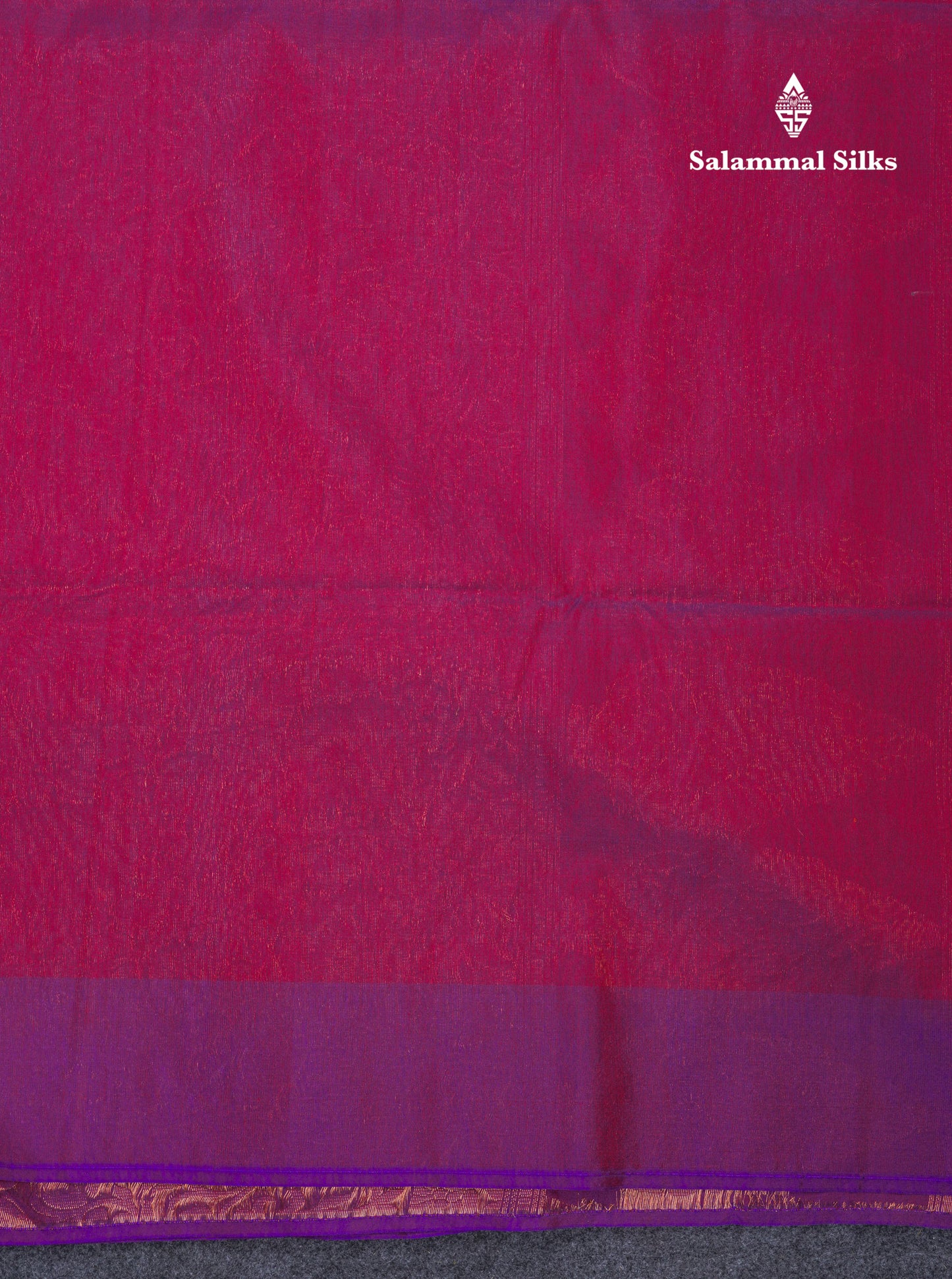 Beautiful Red SICO Cotton Saree With Contrast Violet Blouse