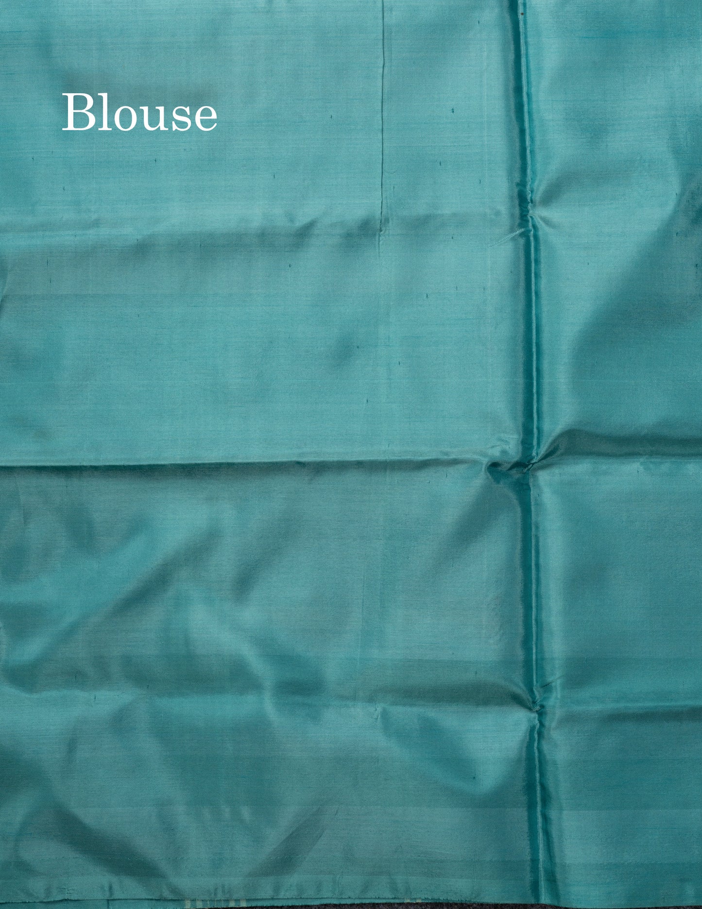 MultiColour Banana Pinth Saree (Vaazhainaar Pattu) With Contrast Sapphire Green Blouse