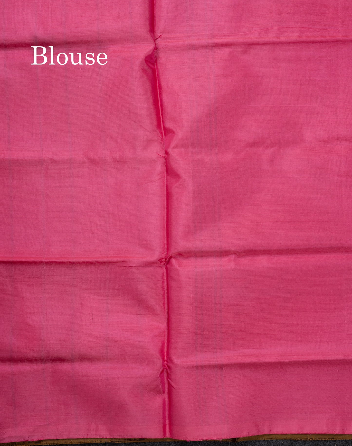Brown Banana Pinth Saree (Vaazhainaar Pattu) With Contrast Pink Blouse