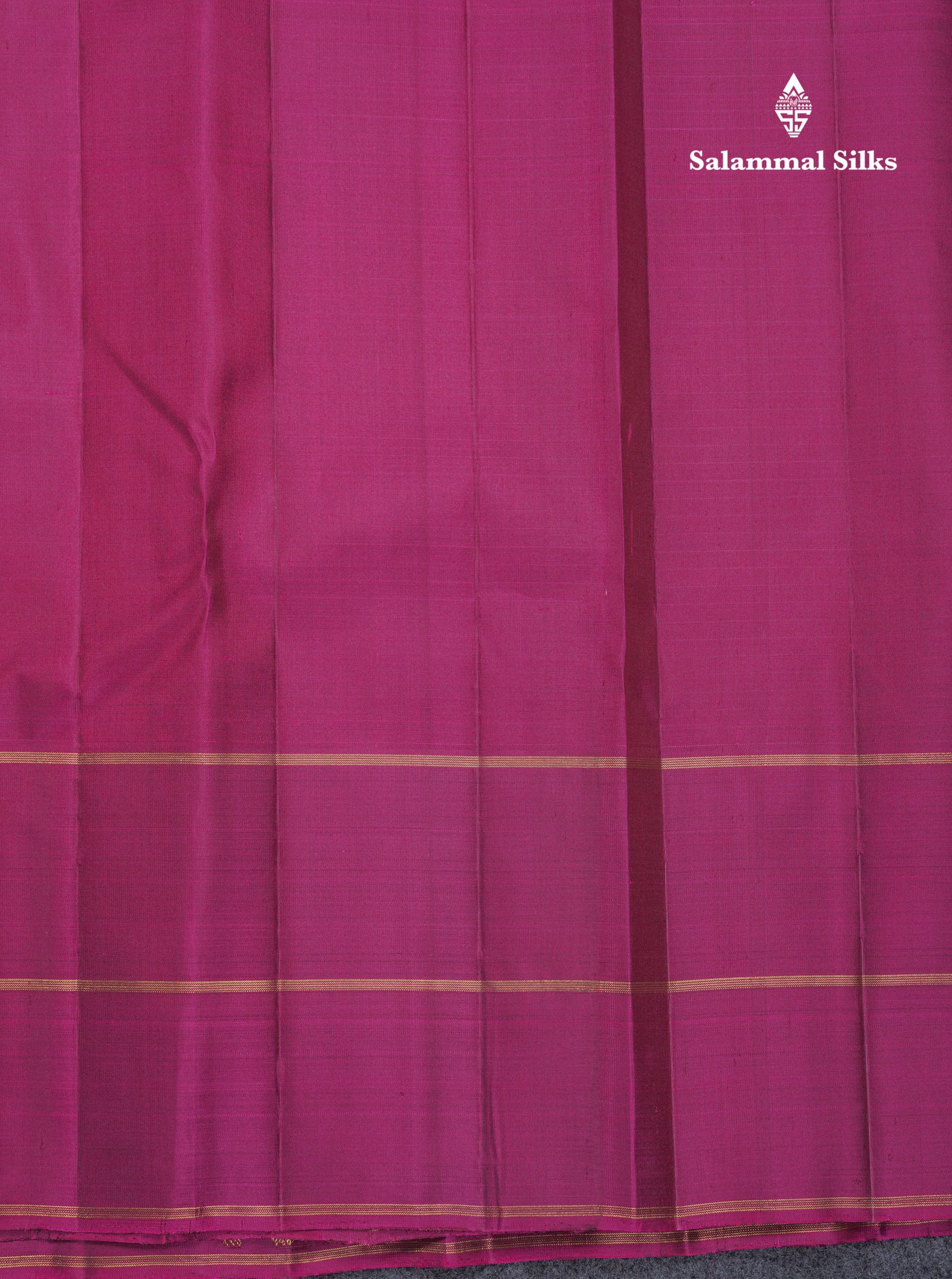 Dark Purple Beautiful Thread Checks Pure Kanjivaram Silk Saree With Vadamalli Traditional Butta Border