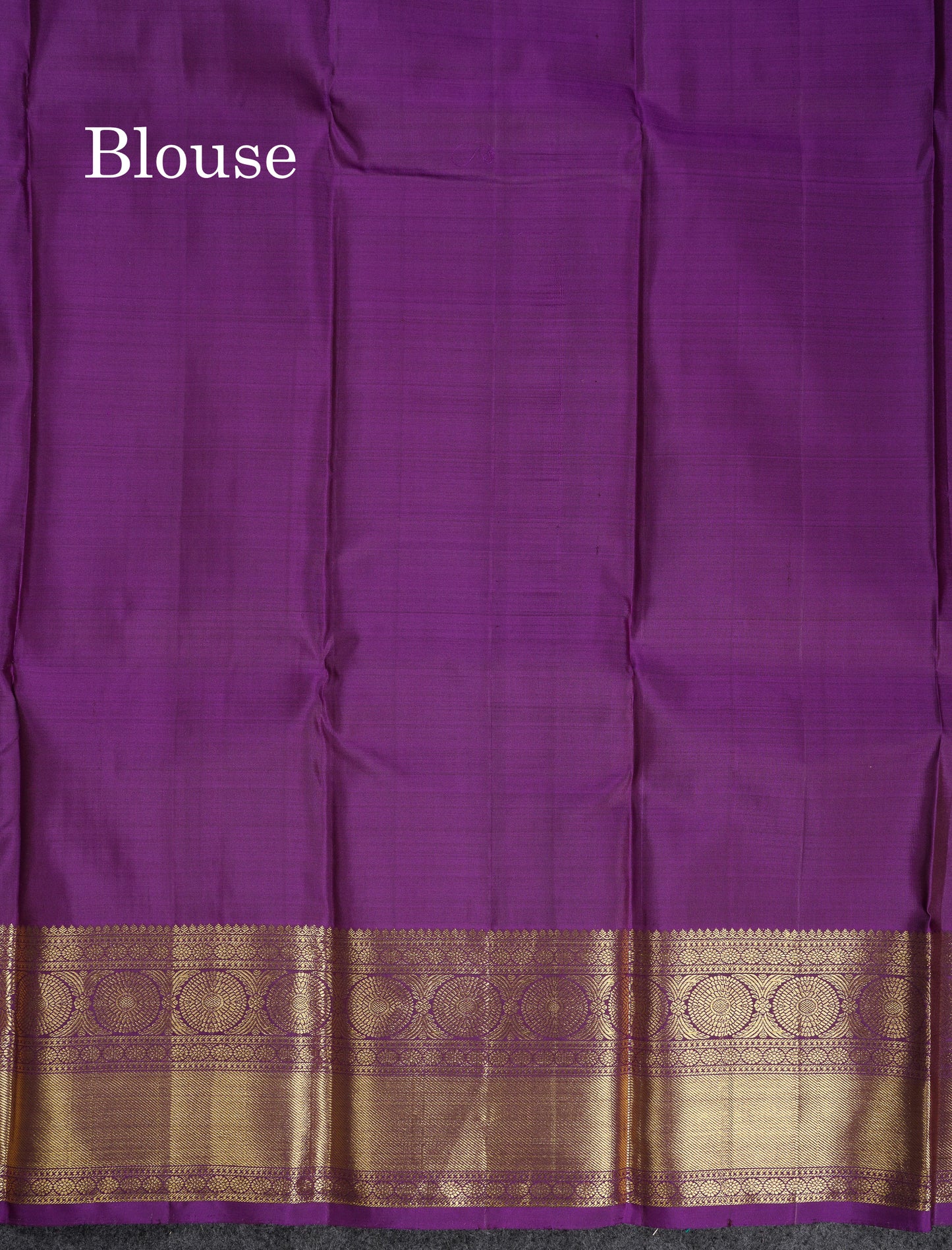 Beautiful Ramar Blue Pure Kanjivaram Silk Saree With Contrast Dark Purple Traditional Border