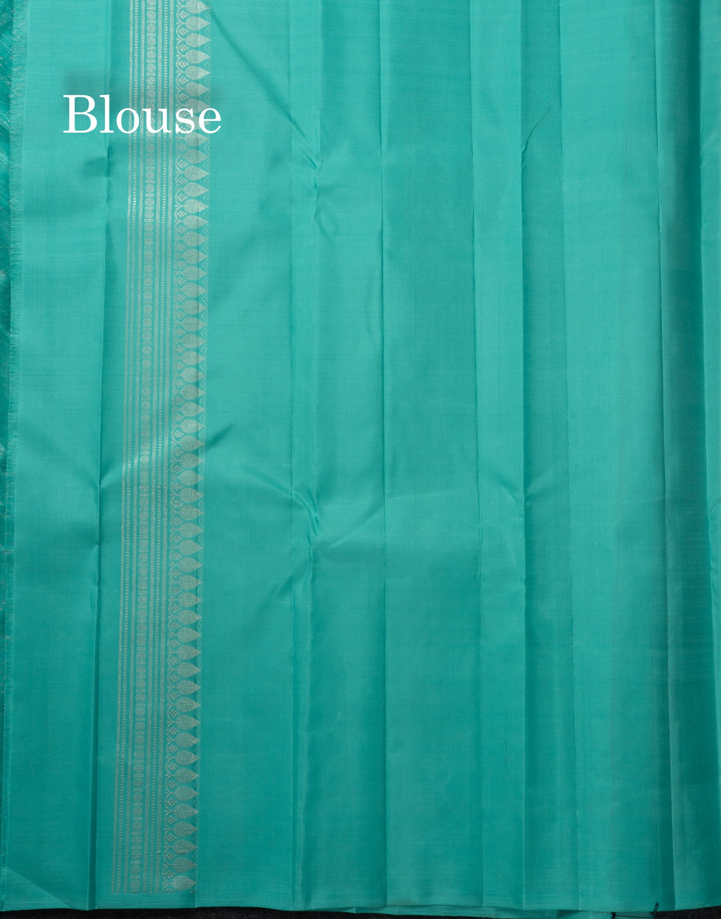 Black Fancy Pure Kanjivaram Silk Saree With Contrast Rexona Blouse