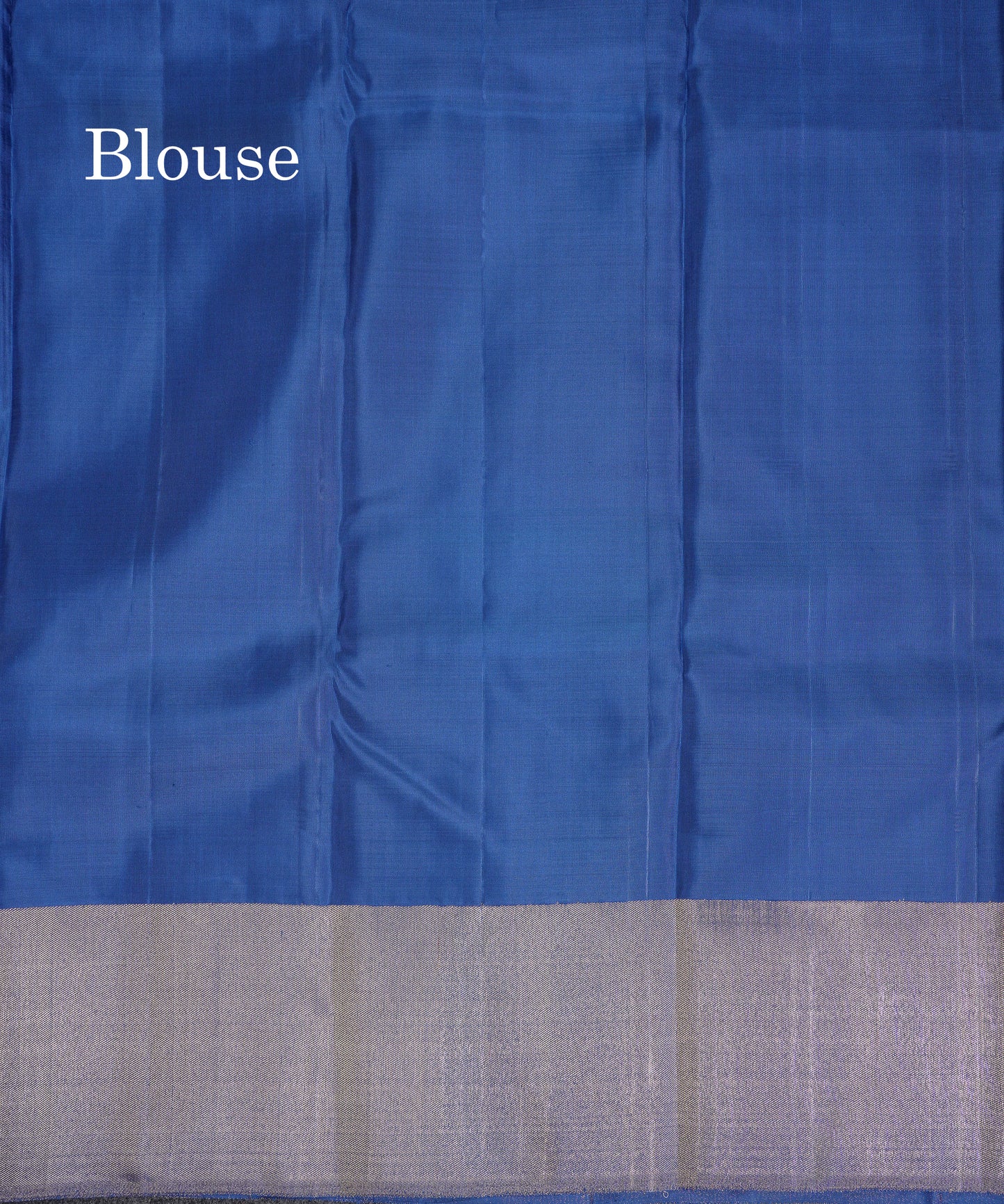 Beautiful 8Kol Olive Blue Pure Kanjivaram Silk Saree With Blouse