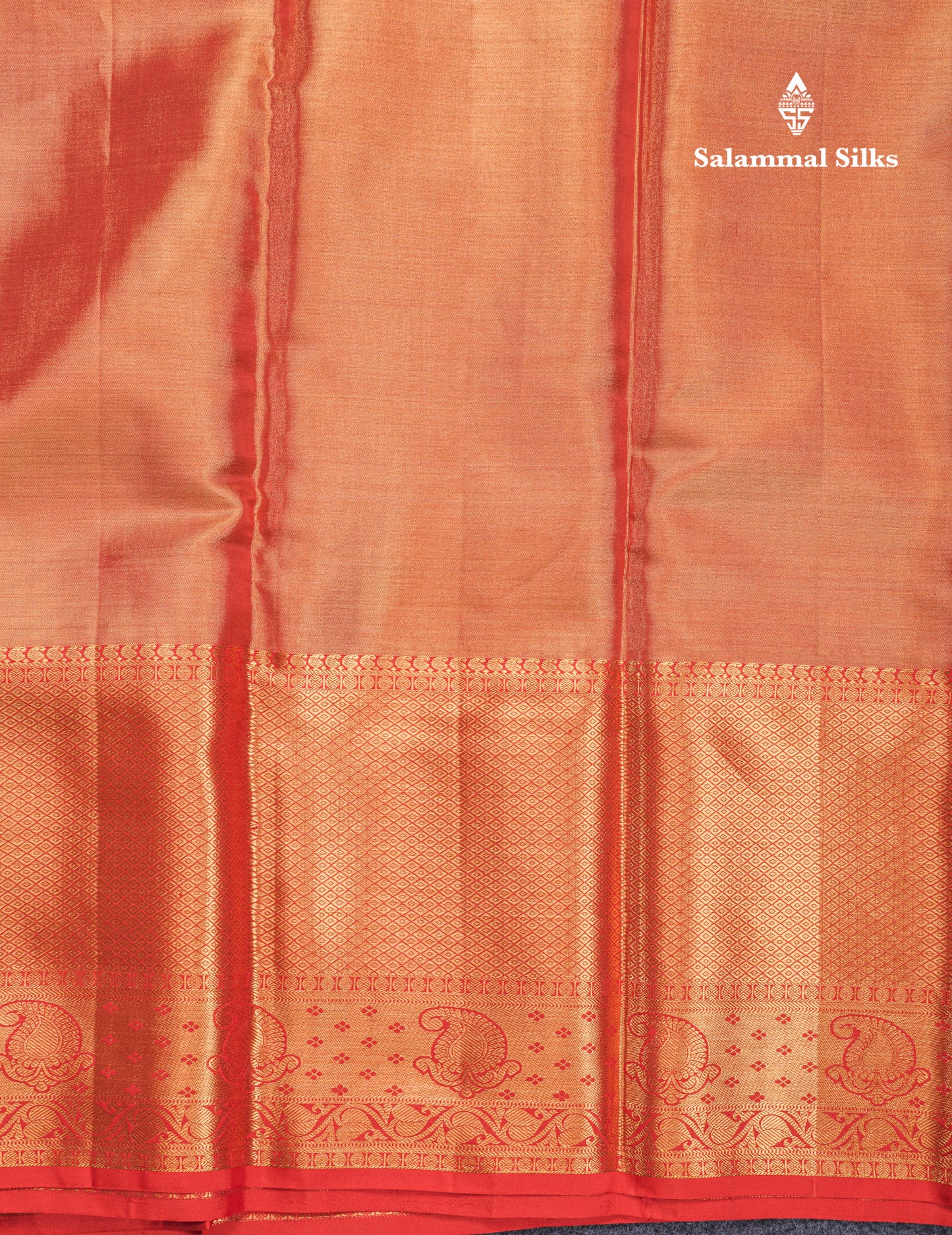 Beautiful Gold Grand Tissue Bridal Pure Kanjivaram Silk Saree With Maroon Evening Morning Border
