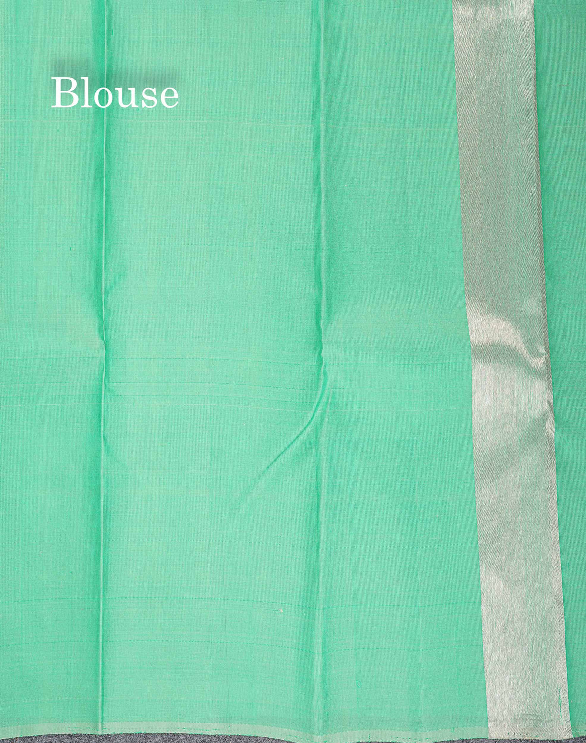 8 Kol Light Rexona Green Pure Kanjivaram Silk Saree with Circle Pattern Border