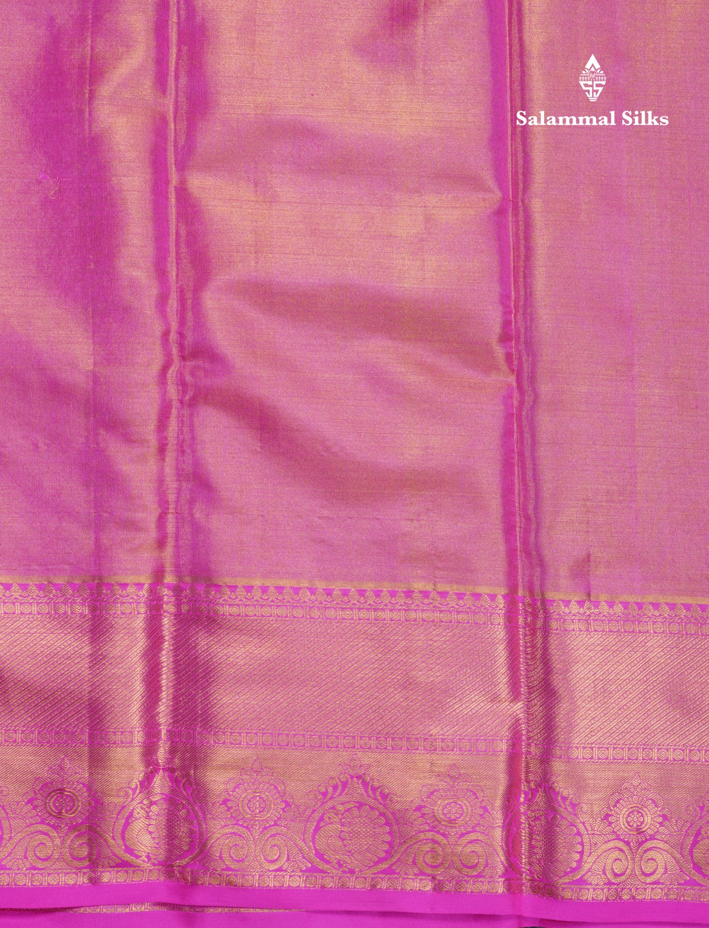 Olive Green Beautiful Grand Tissue Bridal Pure Silk Saree With Pink Border