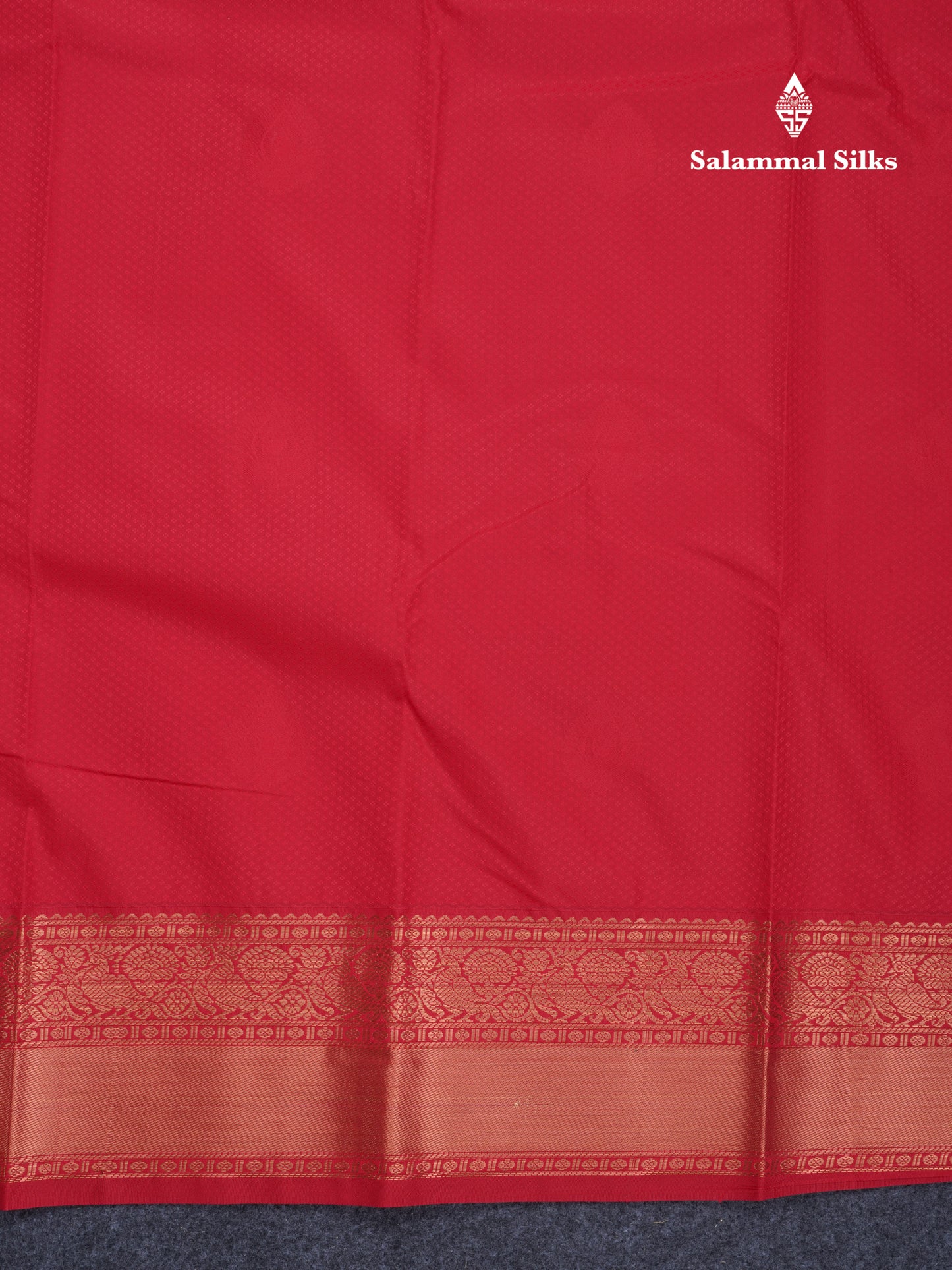Light Grey Beautiful Semi Silk Saree With Contrast Red Border