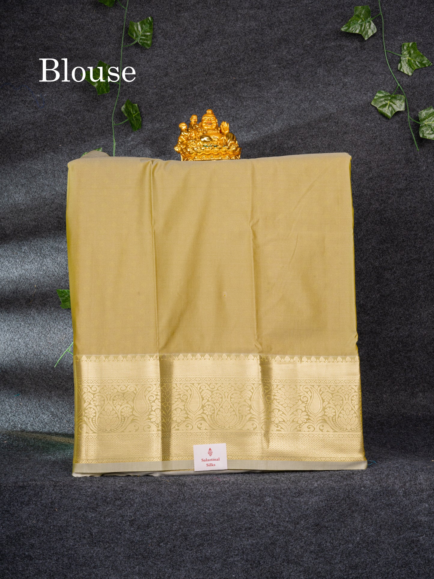 Semi Silk Pattu Pavadai (Red) with Sandal Blouse 26.50"