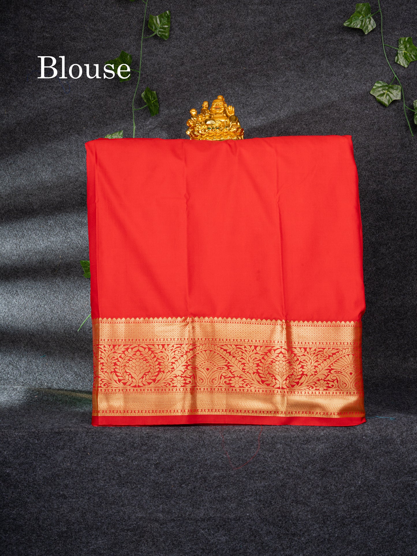 Semi Silk Pattu Pavadai (Yellow) with Chilly Red Blouse 27"