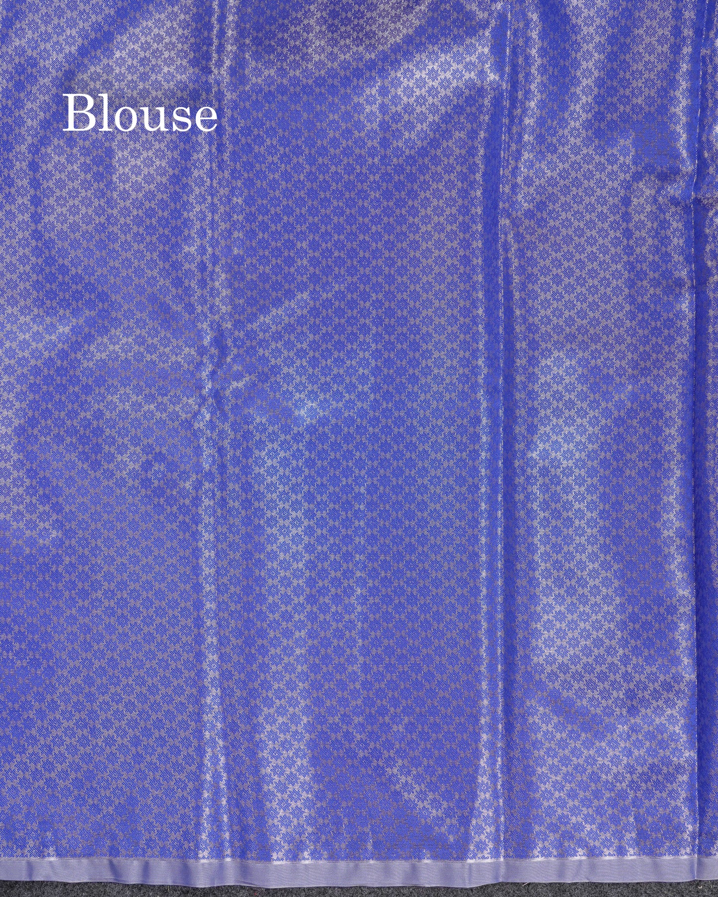 Beautiful Pink Tissue Semi Silk Saree With Contrast Royal Blue Blouse
