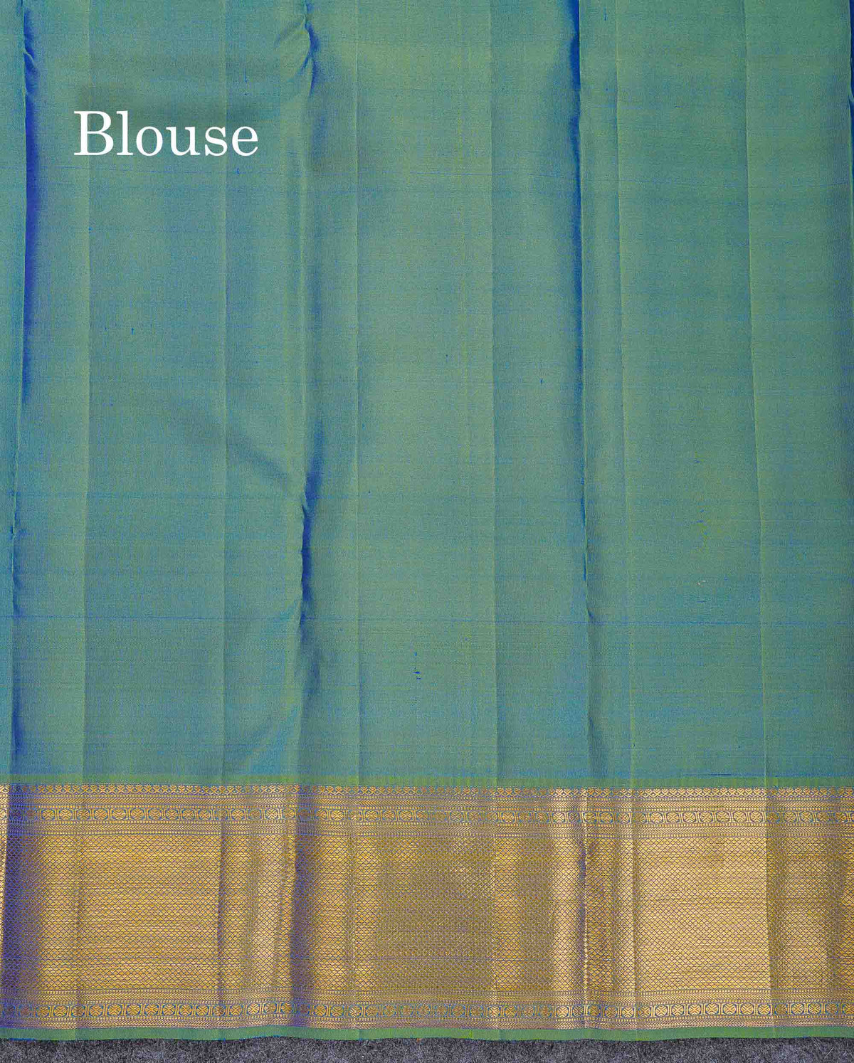Bridal Pure Kanjivaram Silk Saree - Dual Tone Olive Green Colour Body With Traditional Border
