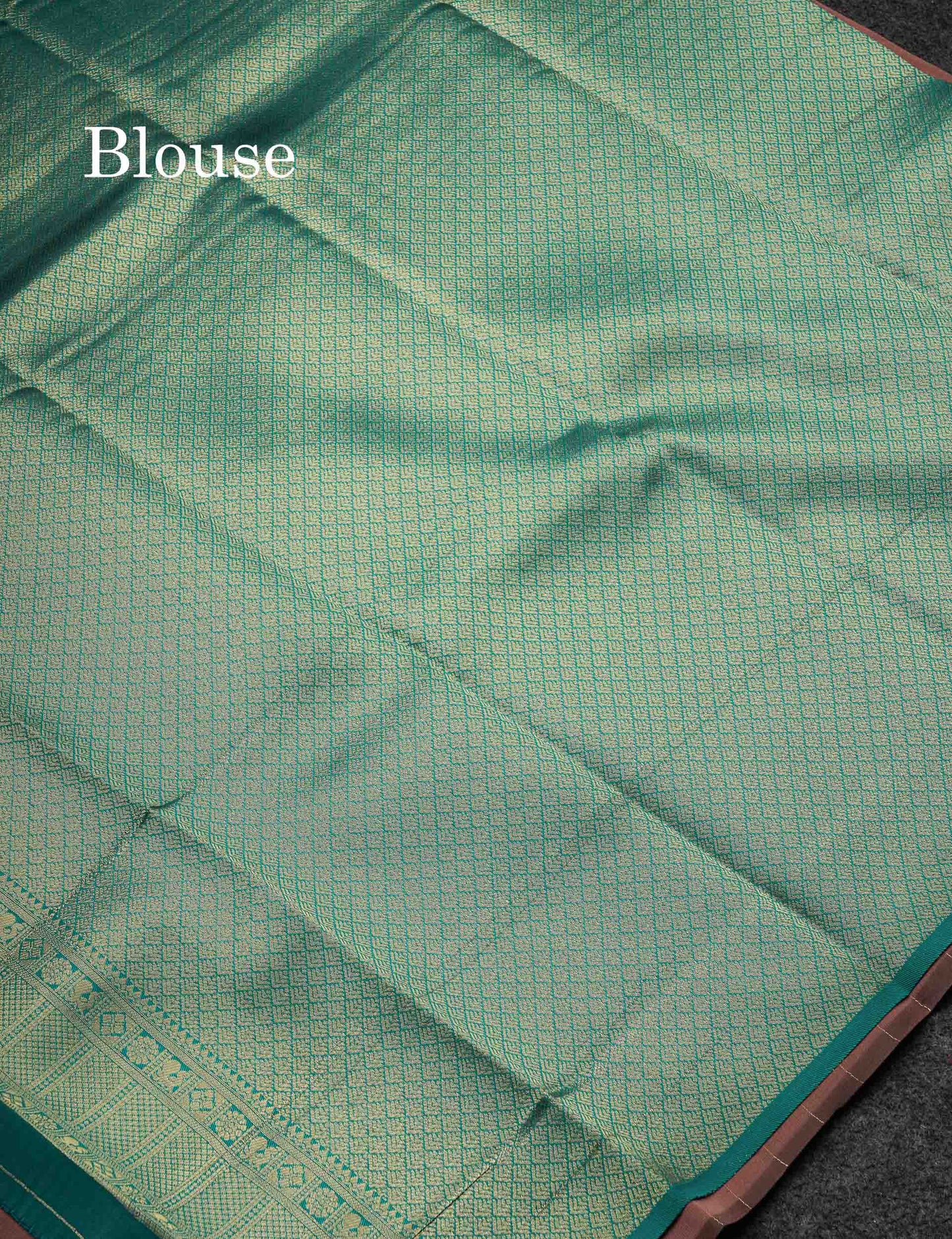 Beautiful Rexona Green Small Semi Silk Fancy Saree With Traditional Bottle Green Border