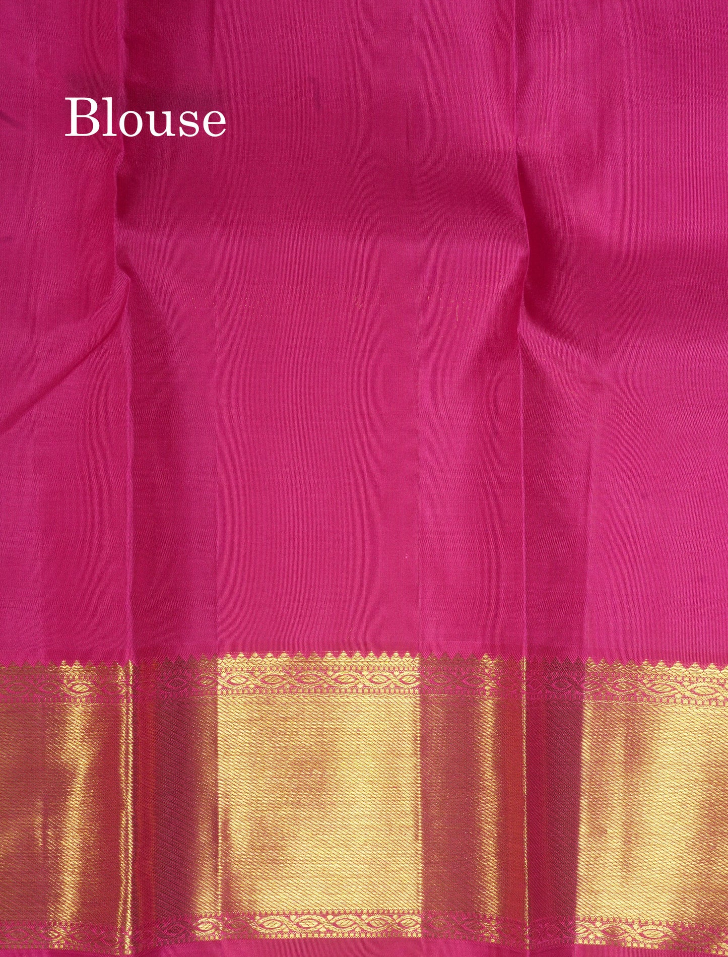 Pinkish Orange Pure Kanjivaram Silk Saree with Contrast Pink Border