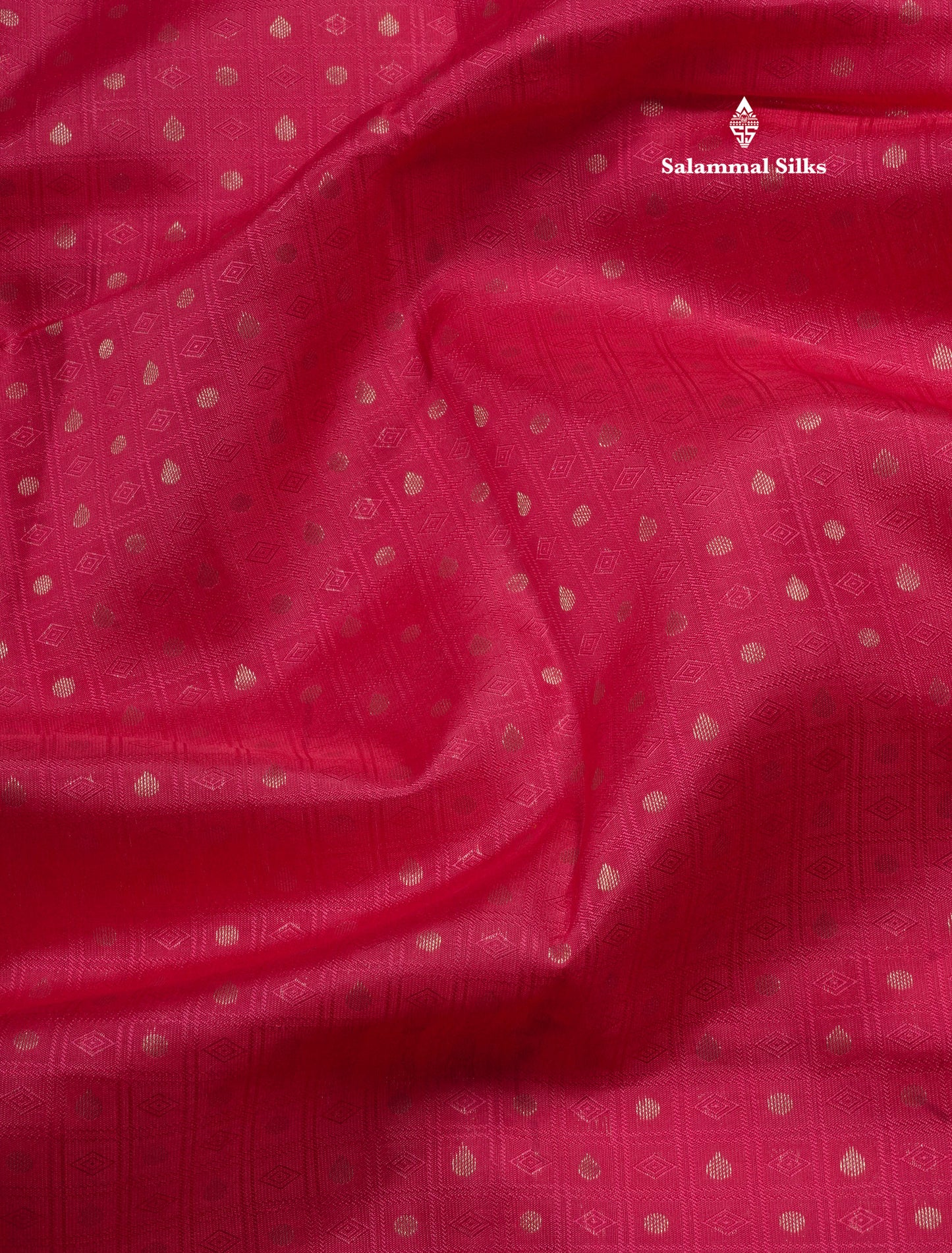 Pink Small Checks Pure Kanjivaram Silk Saree With Silver Zari Border