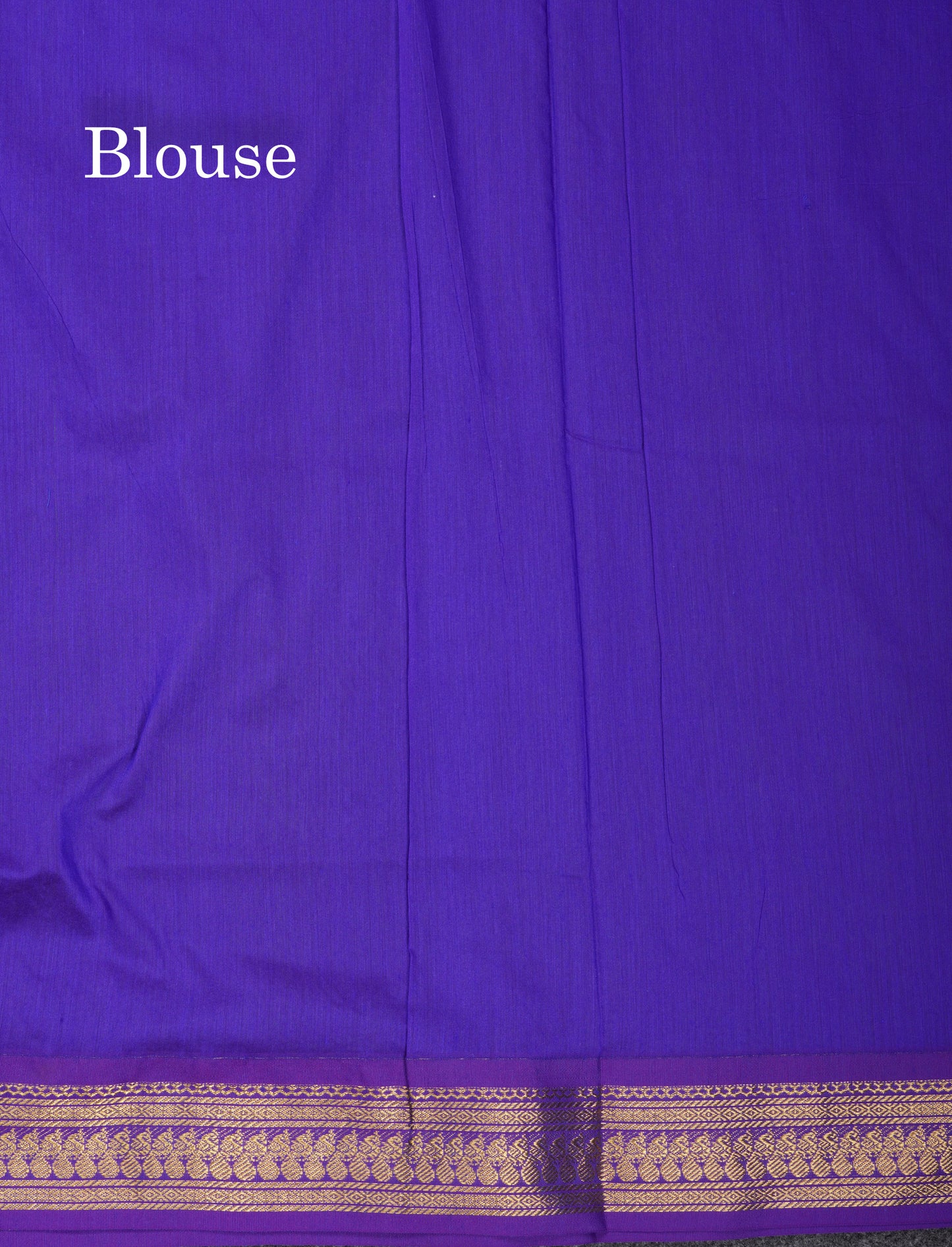 Green Kalyani Cotton Saree With Contrast Violet Border