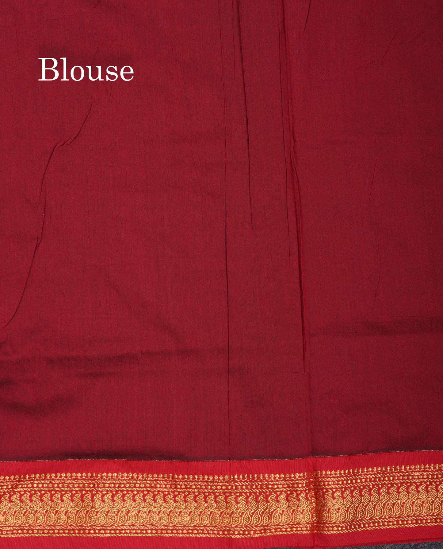 Olive Green Kalyani Cotton Saree With Maroon Border