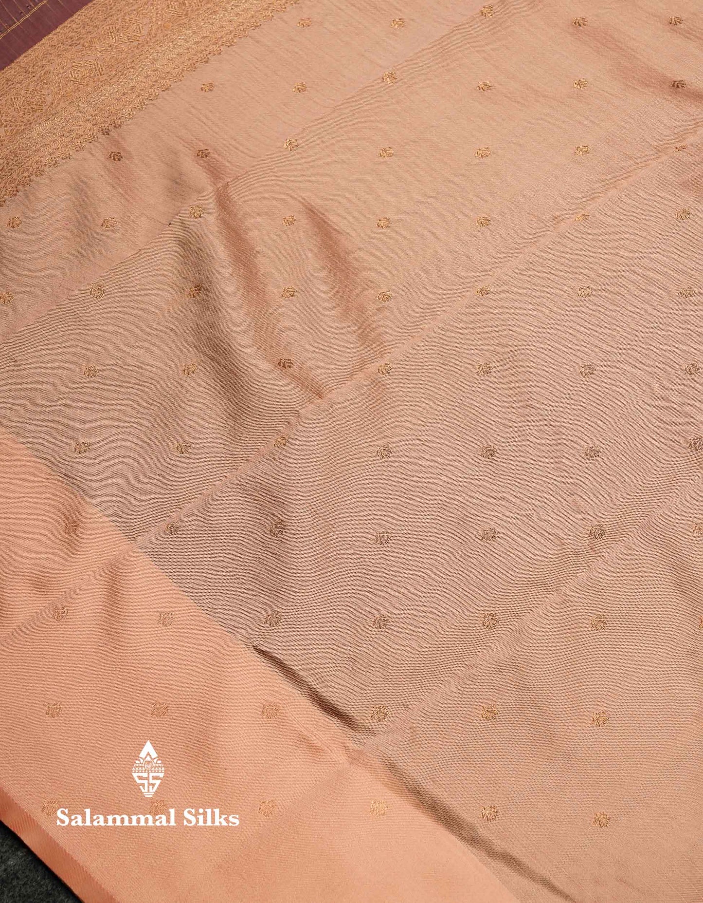 Beautiful Bottle Green Checks And Small Buttas Semi Silk Saree With Baby Pink Traditional Double Border