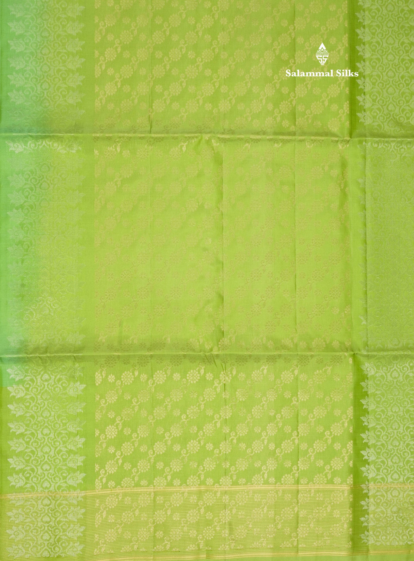 Beautiful Light Green Pure Kanjivaram Soft Silk Saree With Contrast Light Elaichi Green Border