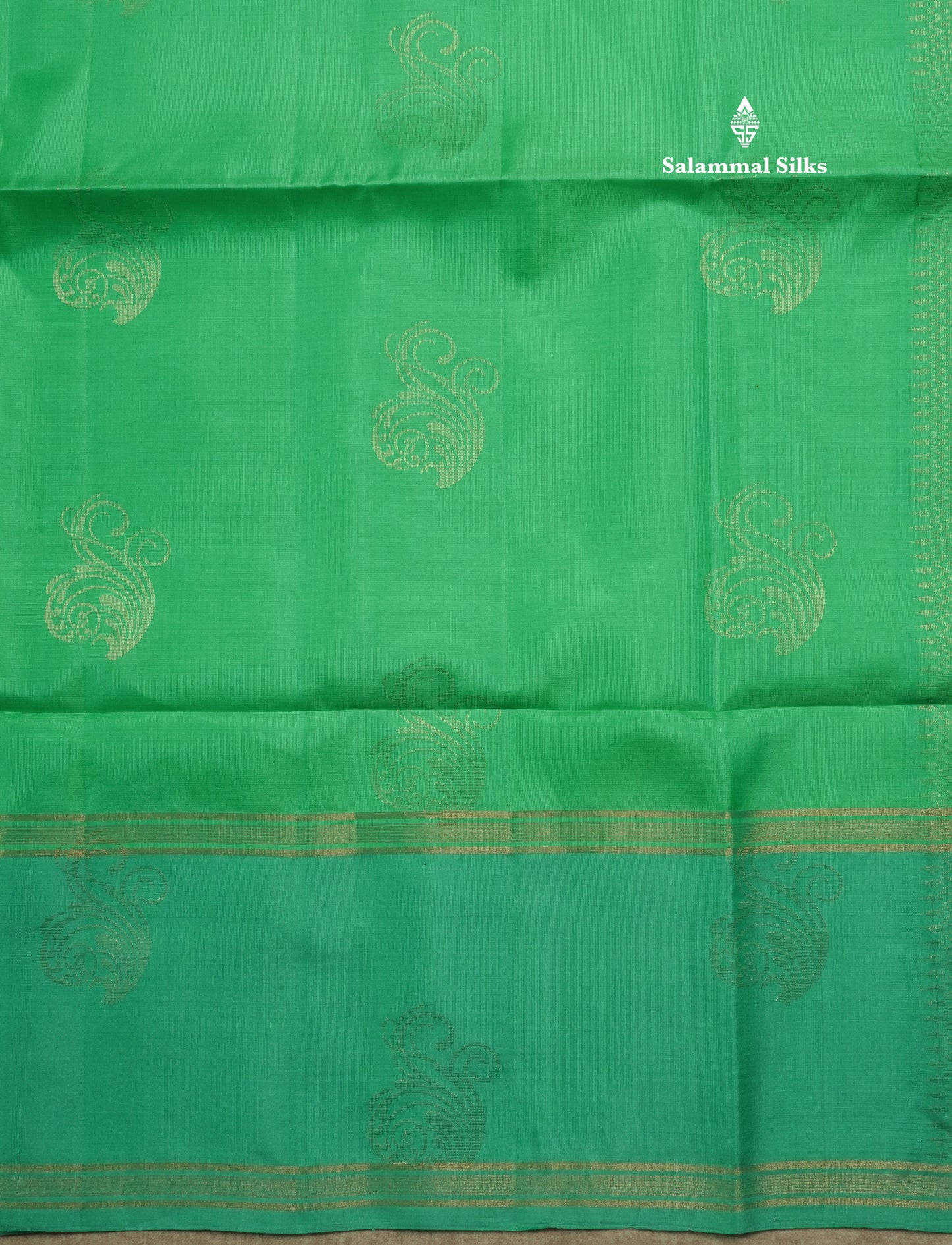Beautiful Light Green Pure Kanjivaram Soft Silk Saree With Contrast Rexsona Border