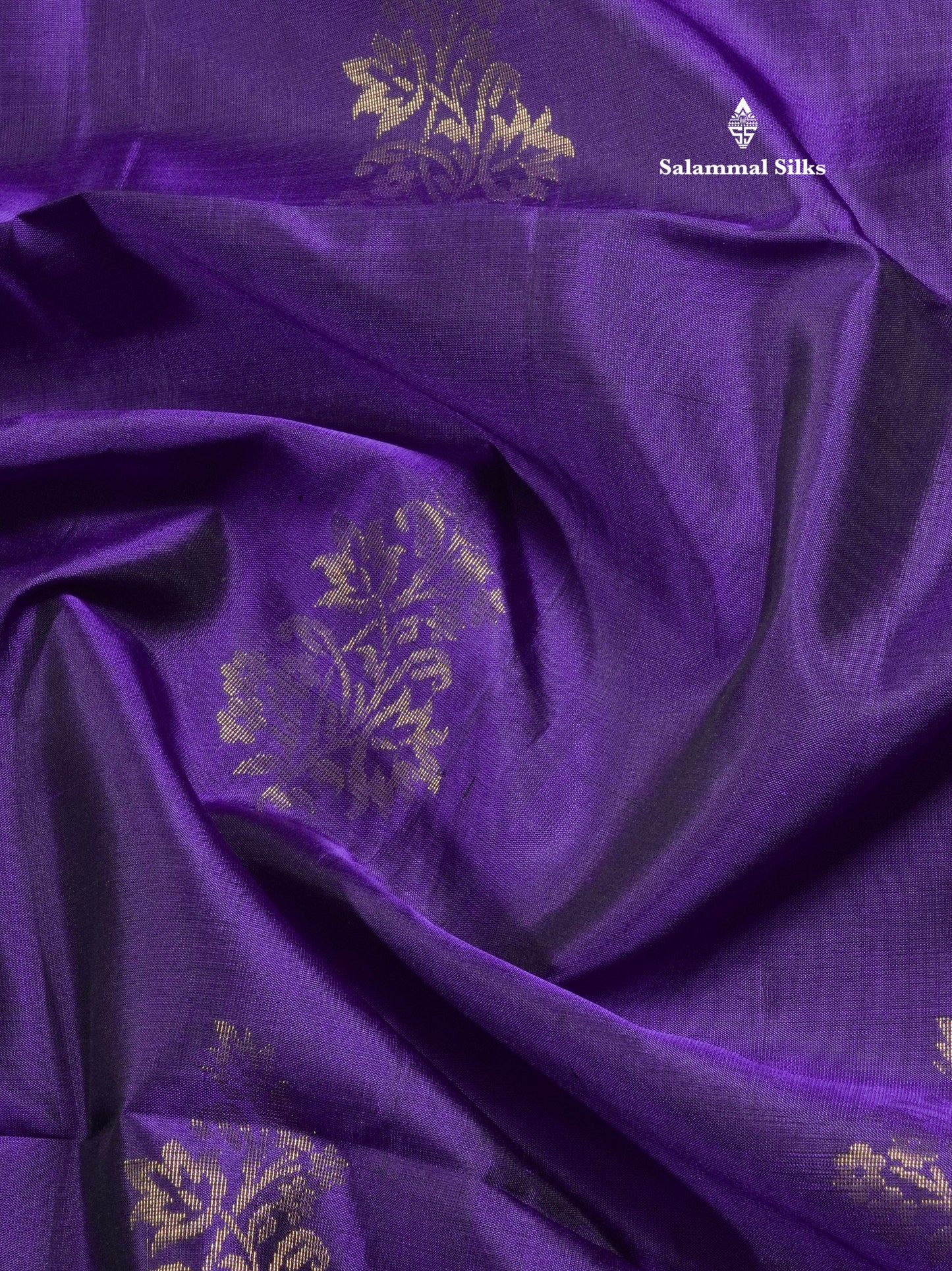 Beautiful Violet Pure Kanjivaram Soft Silk Saree With Contrast Pink Shade Blouse