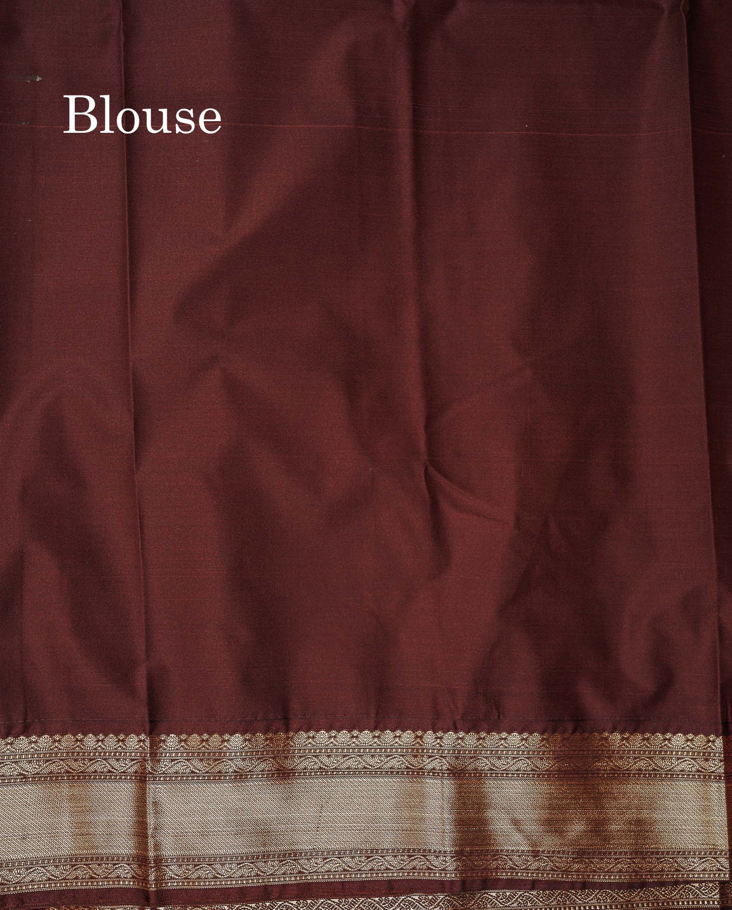 Semi Silk Saree - Orange Butta With Alai Vaira Oosi Lines Along With Contrast Dark Brown Traditional Border