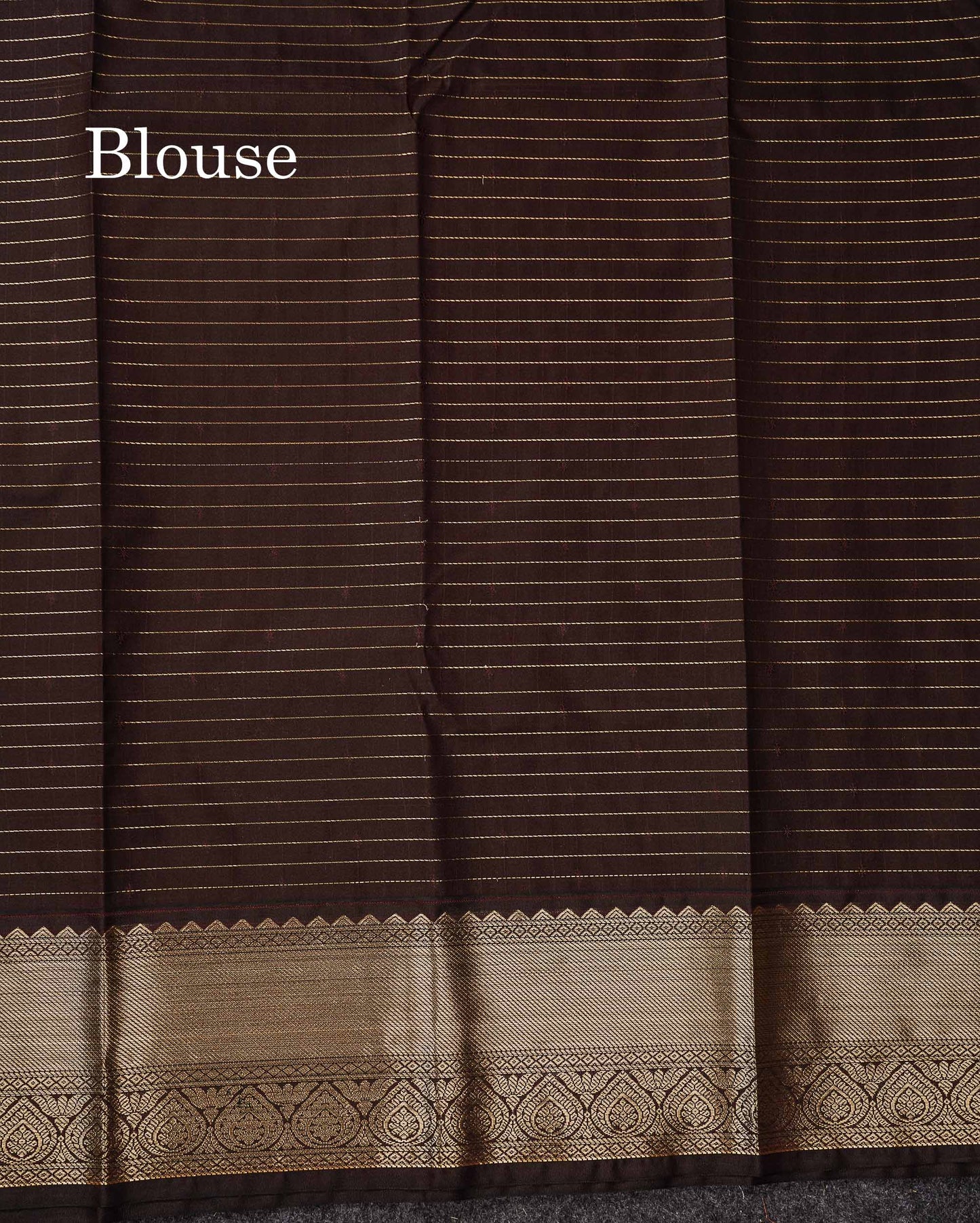 Semi Silk Saree - Light Pista Green Butta With Small Checks Along With Contrast Snuff Brown Traditional Border