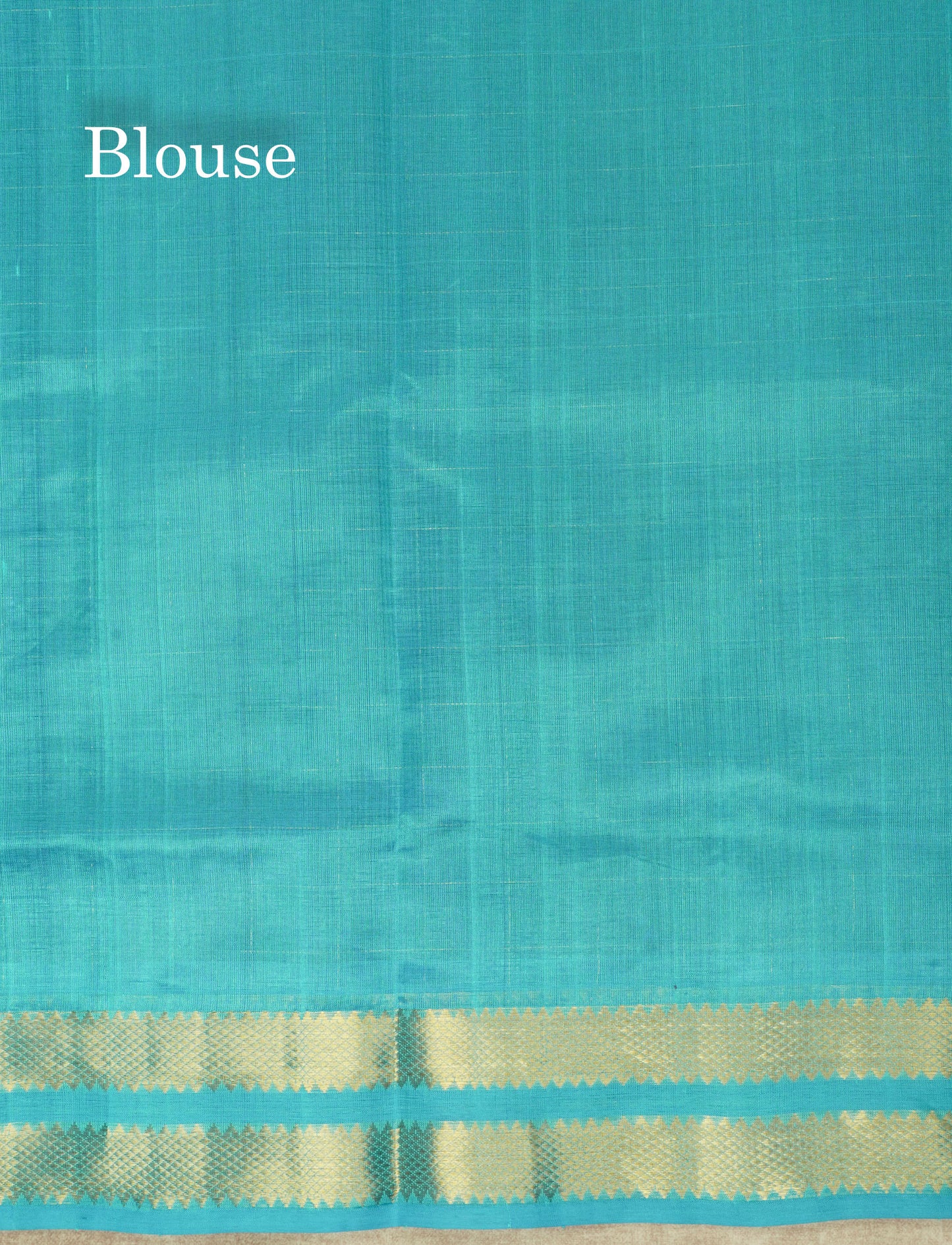 Violet Zari Checks Pure Silk Cotton Saree With Gold Zari Border