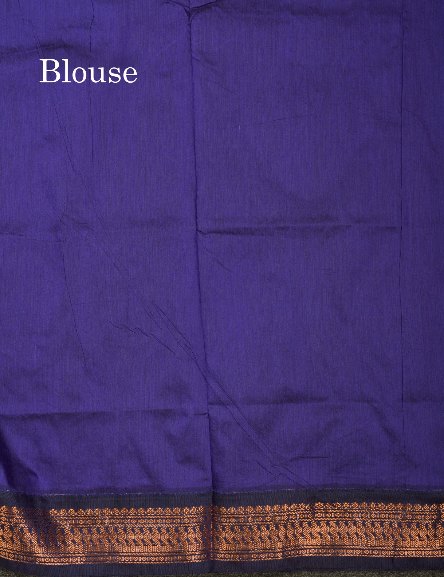 Mehandi Green Kalyani Cotton Saree With Contrast Violet Border