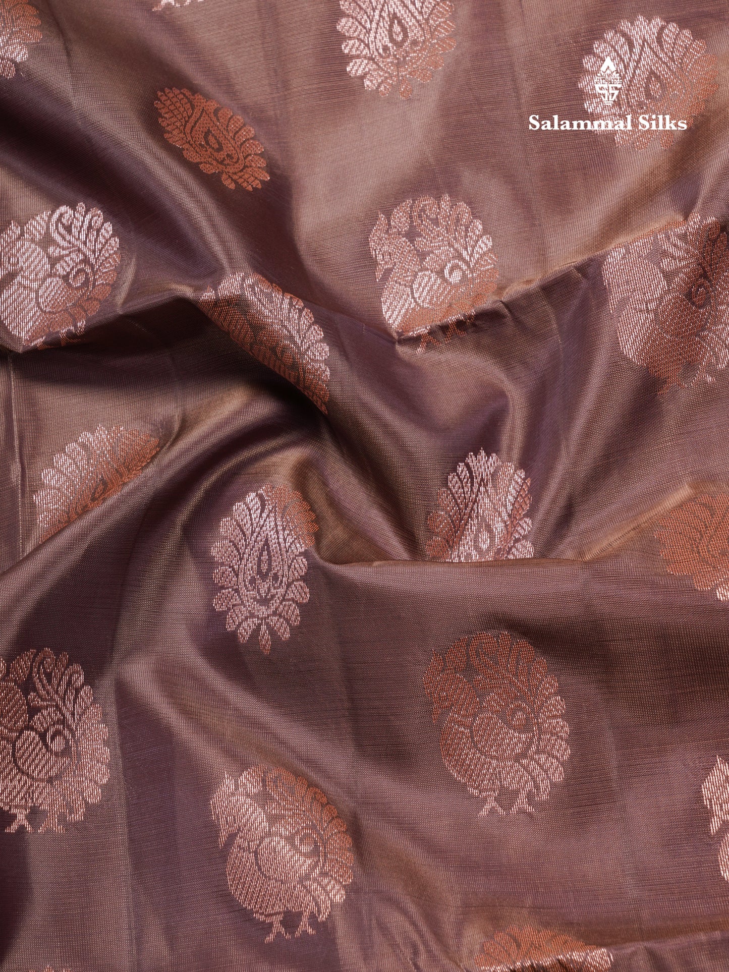 Light Chocolate Pure Silk Mix Soft Silk Saree With Contrast Parrot Green Meenakari Work Border