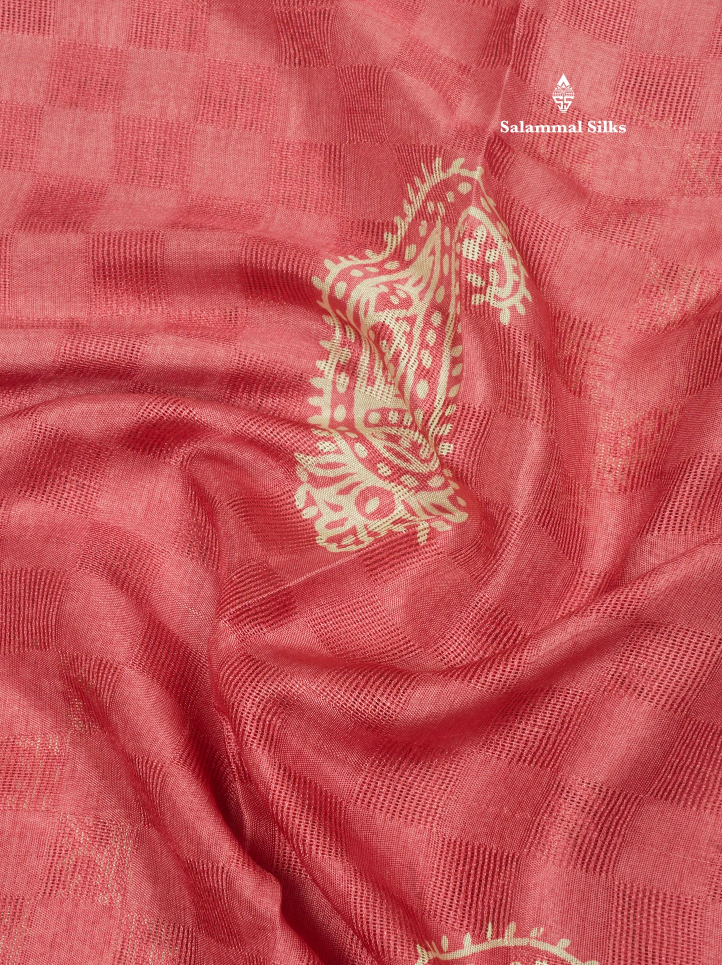 Pastel Violet Semi Dola Fancy Saree Printed Design With Traditional Zari Border