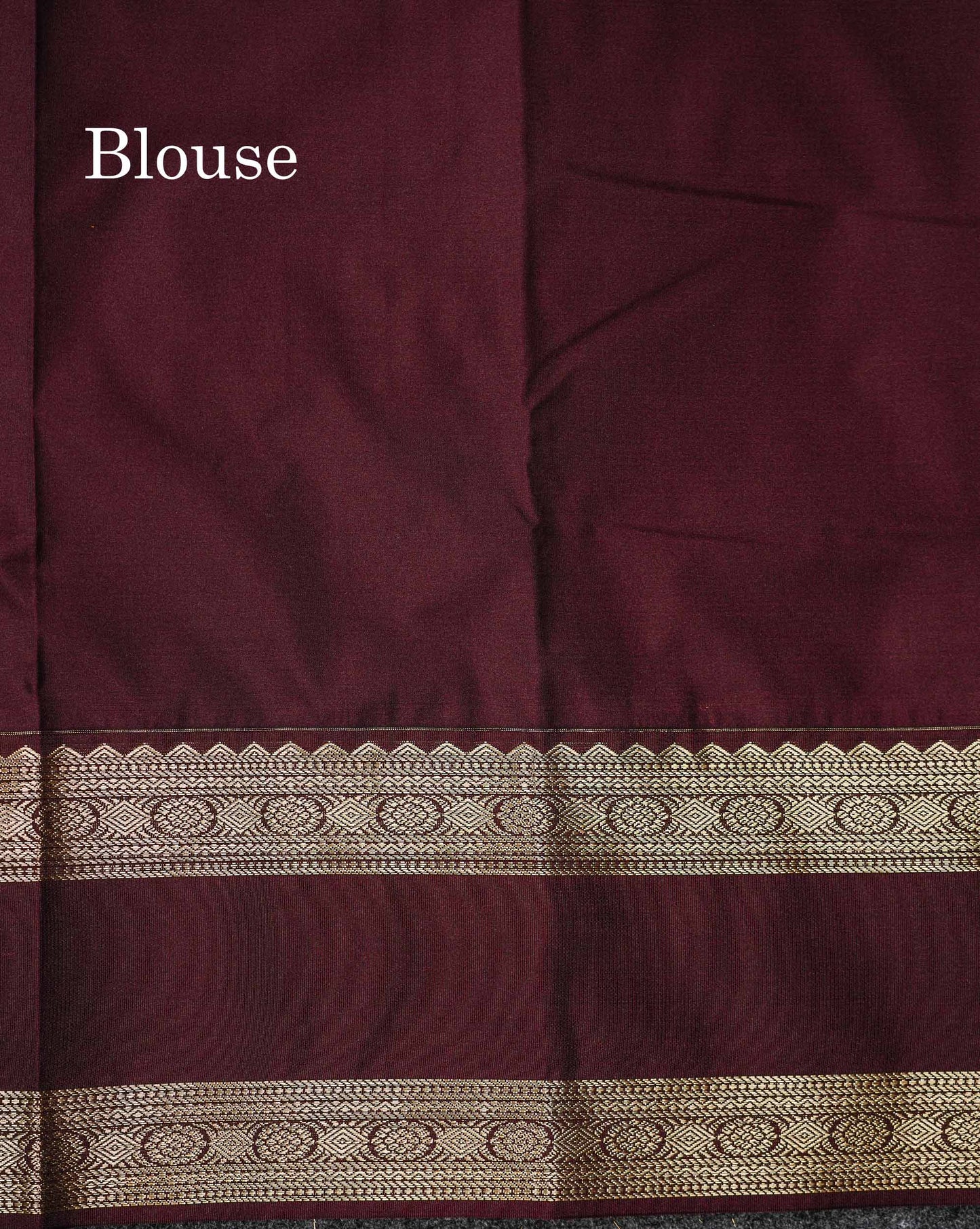 Peacock Blue Alai Vaira Oosi Lines With Butta Semi Silk Saree With Contrast Dark Brown Traditional Gap Border