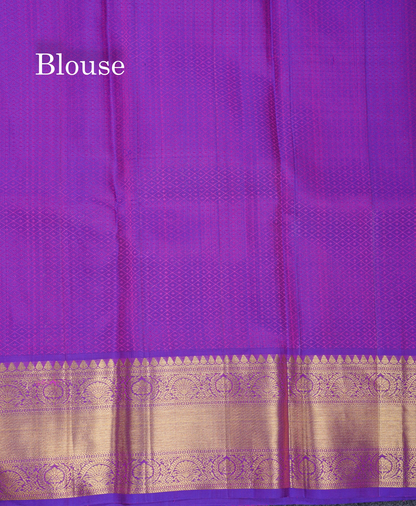 Beautiful Orange Bridal Pure Kanjivaram Silk Saree With Contrast Purple Traditional Border