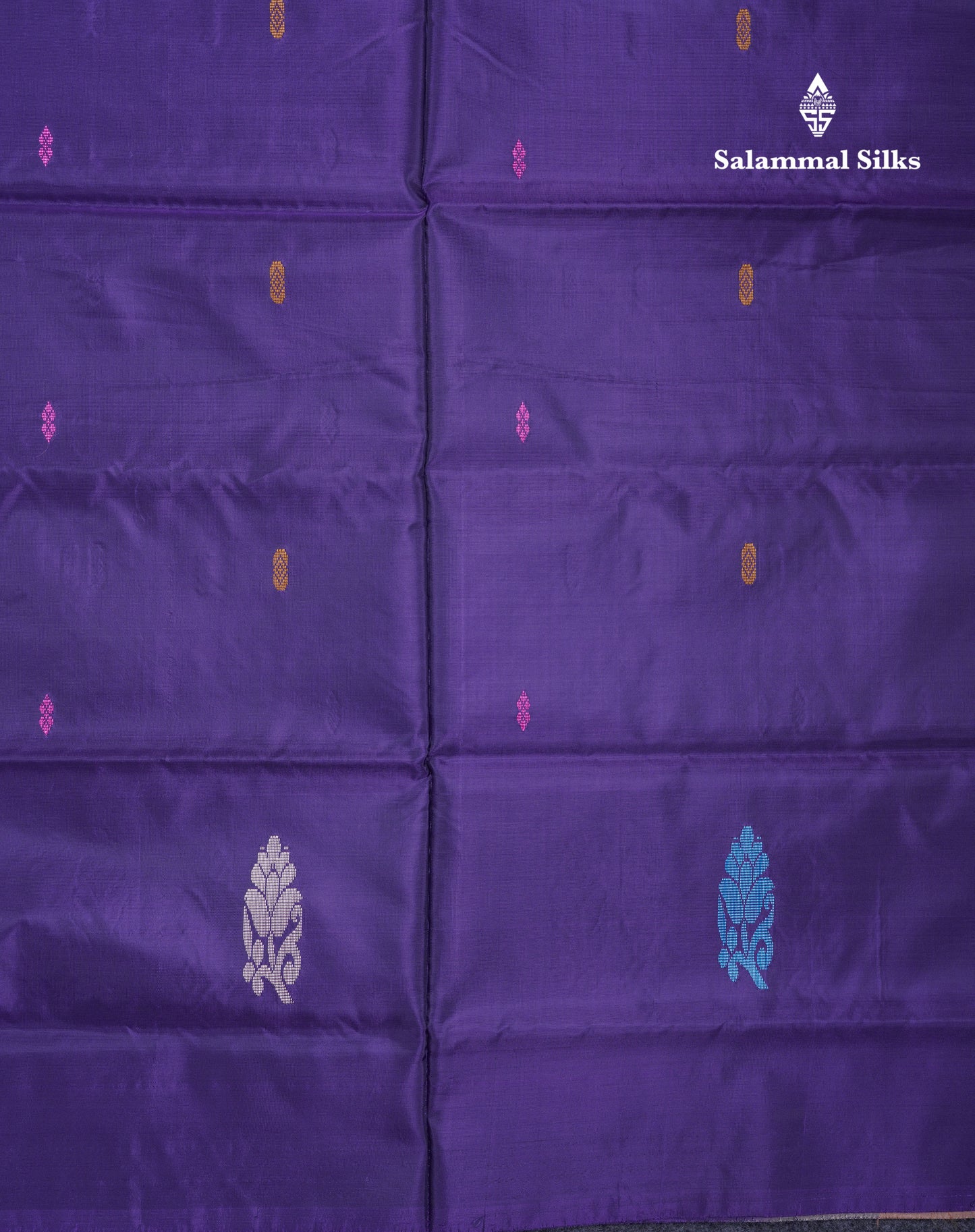 Violet Banana Pinth Saree (Vaazhainaar Pattu) With Contrast Light Chocolate Blouse