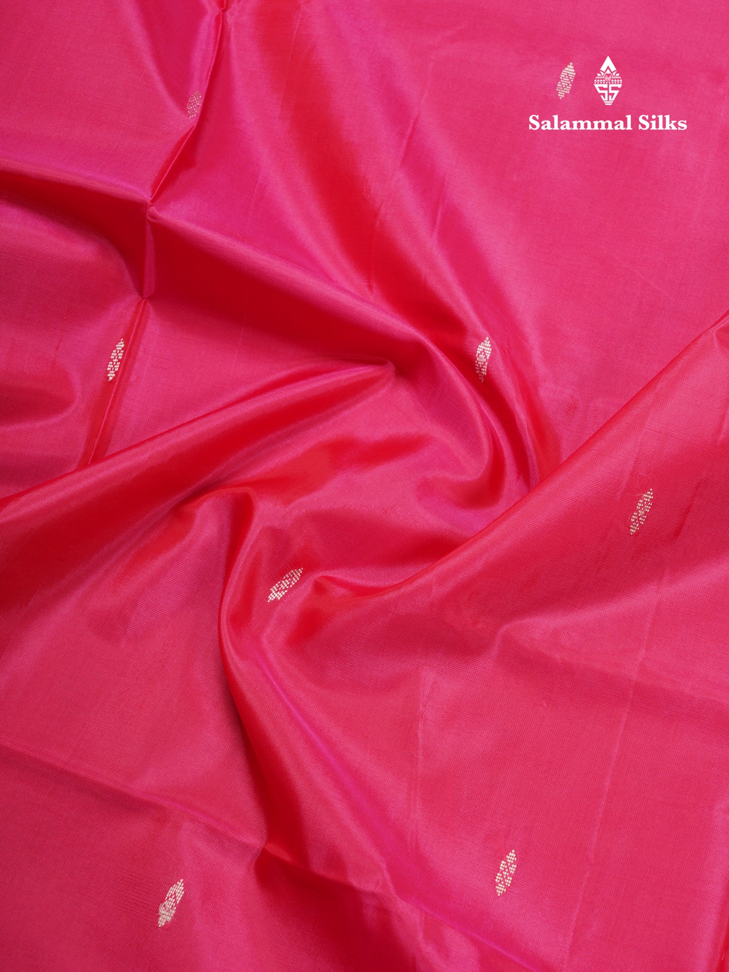 Rani Pink Banana Pinth Saree (Vaazhainaar Pattu) With Contrast Sandal Blouse