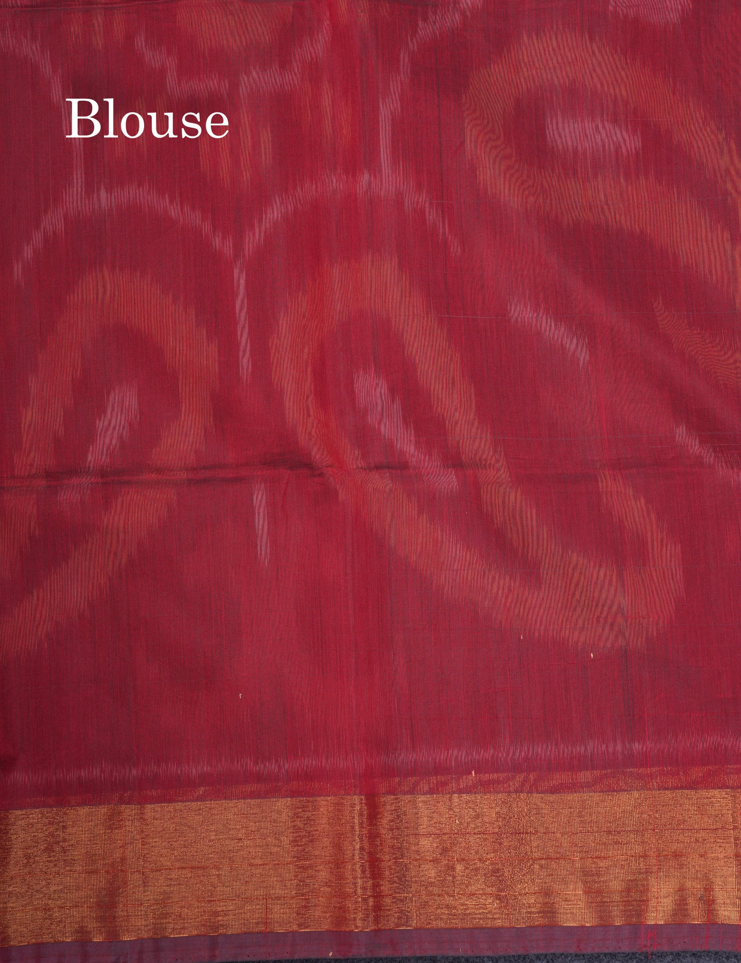 Premium Sandal Colour Pochampalli SICO Cotton Saree With Gold Zari Border