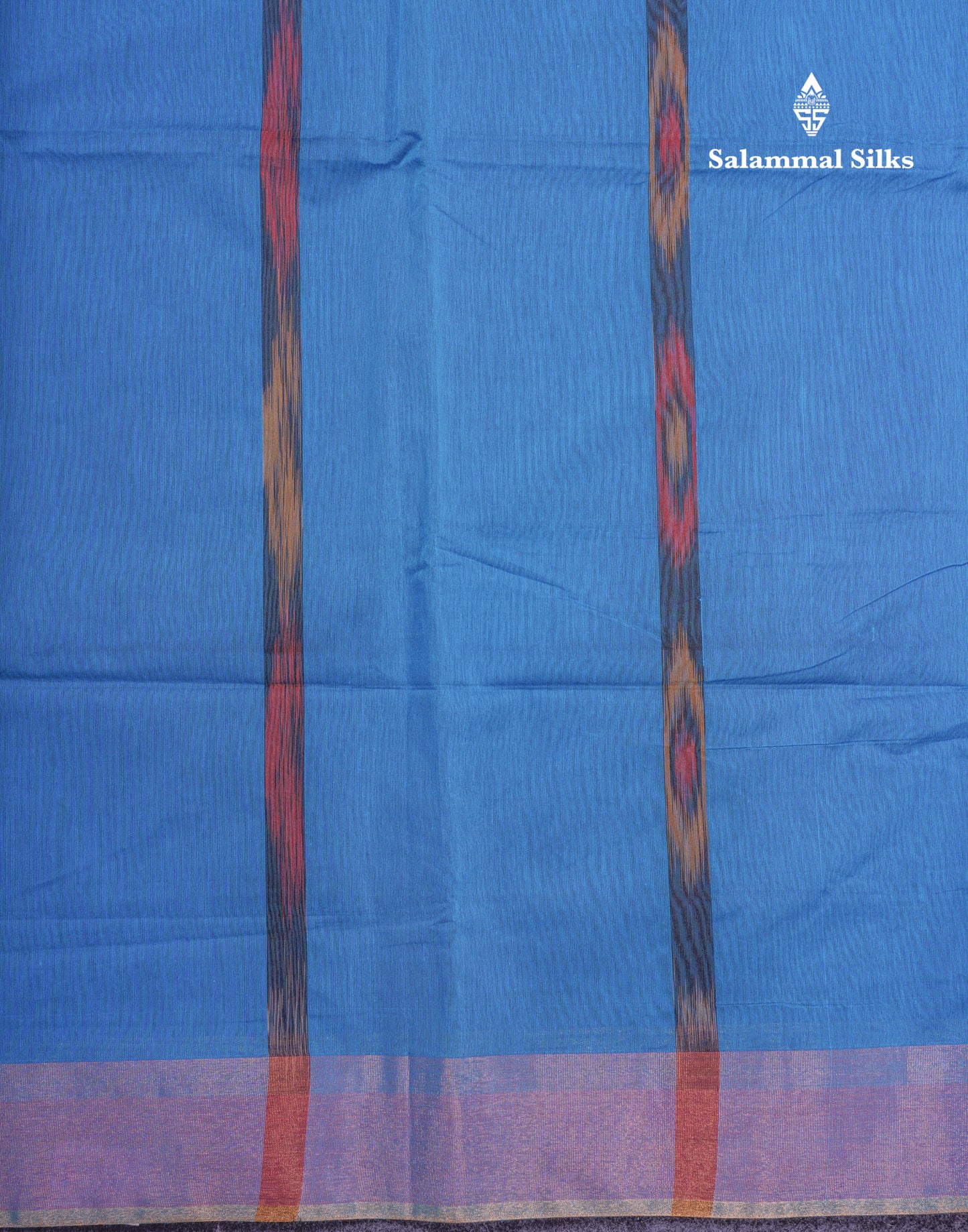 Blue Colour Beautiful PochamPalli SICO Cotton Saree With Blouse