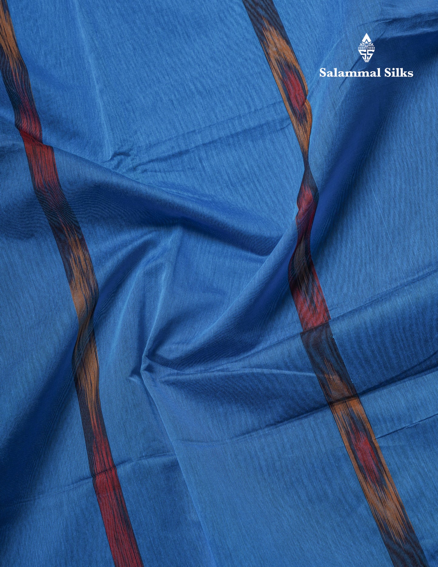 Blue Colour Beautiful PochamPalli SICO Cotton Saree With Blouse