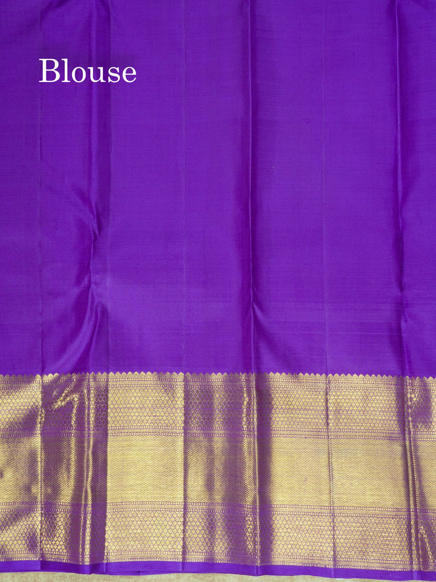 Korvai Sea Green Pure Kanjivaram Silk Saree 3G Zari with Contrast Violet Long Border