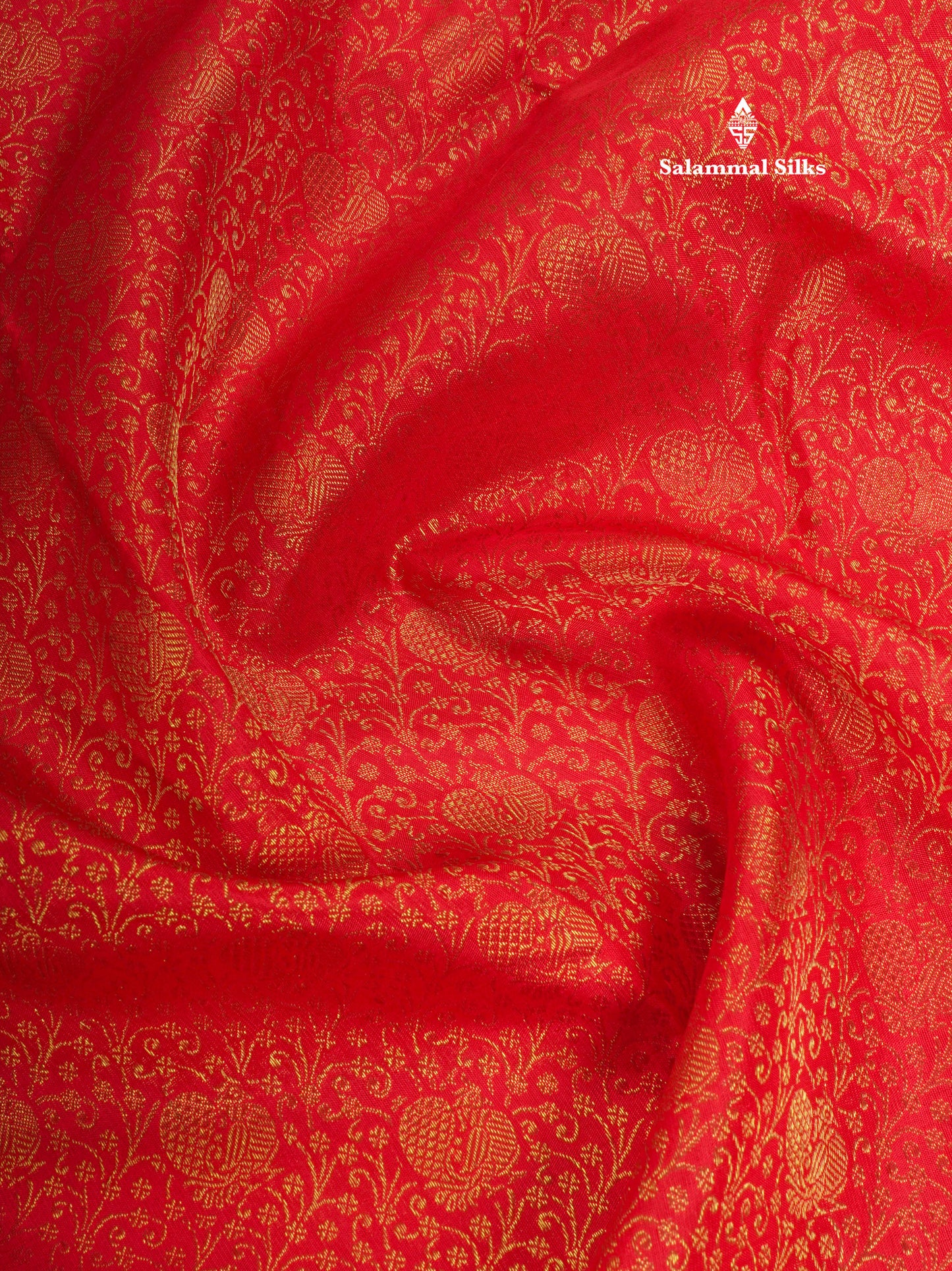 Pure Zari Bridal Red Pure Kanjivaram Silk Saree With Gold Zari Border