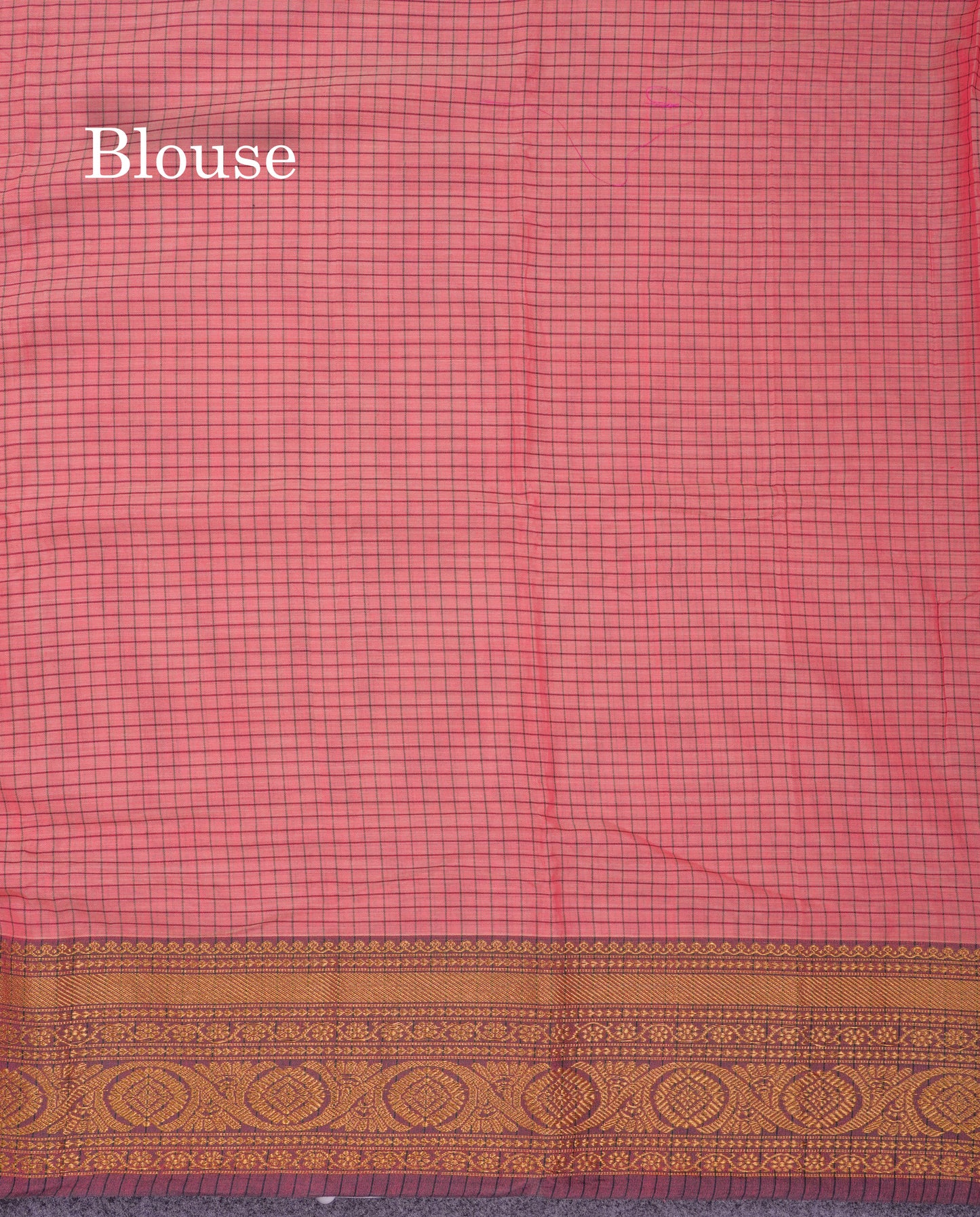 Beautiful Pista Green Small Checks Pure Cotton Saree With Traditional Evening Morning Border