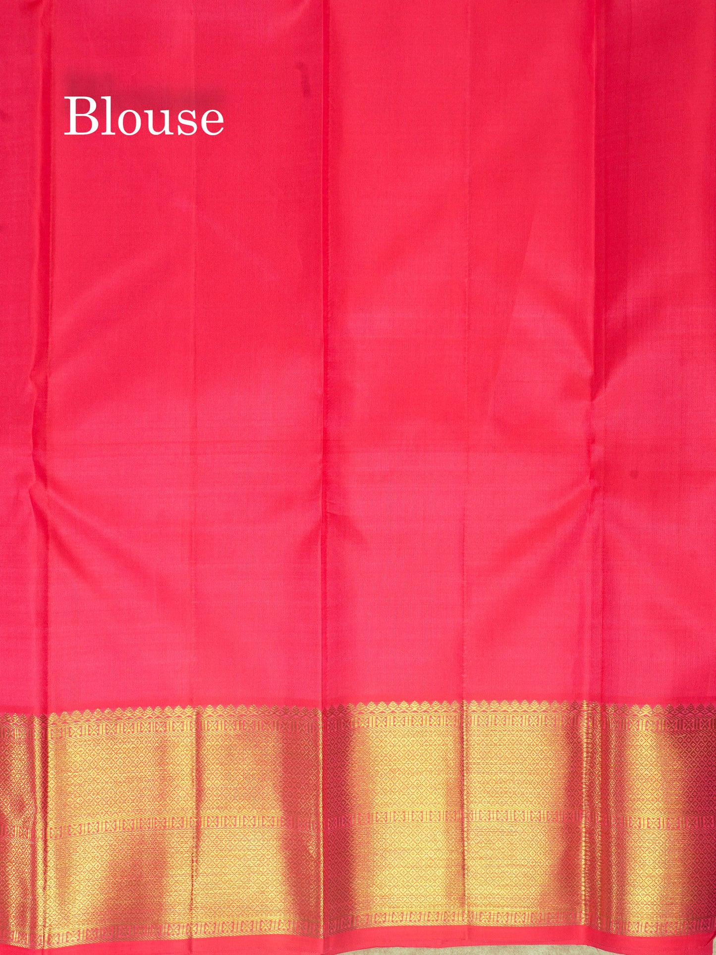 Pure Zari Bridal Reddish Pink Pure Kanjivaram Traditional Silk Saree With Gold Zari Border