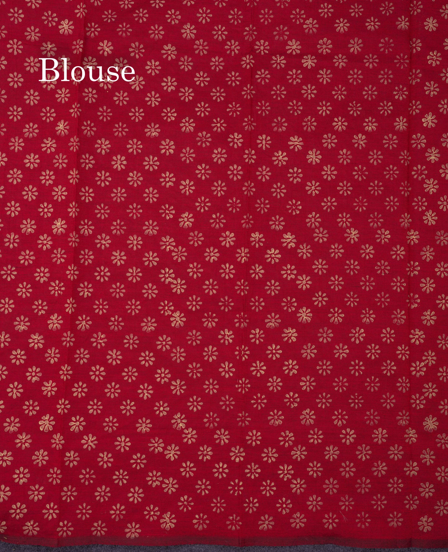 Beautiful Cream Sandal South Cotton Printed Saree With Contrast Reddish Maroon Blouse