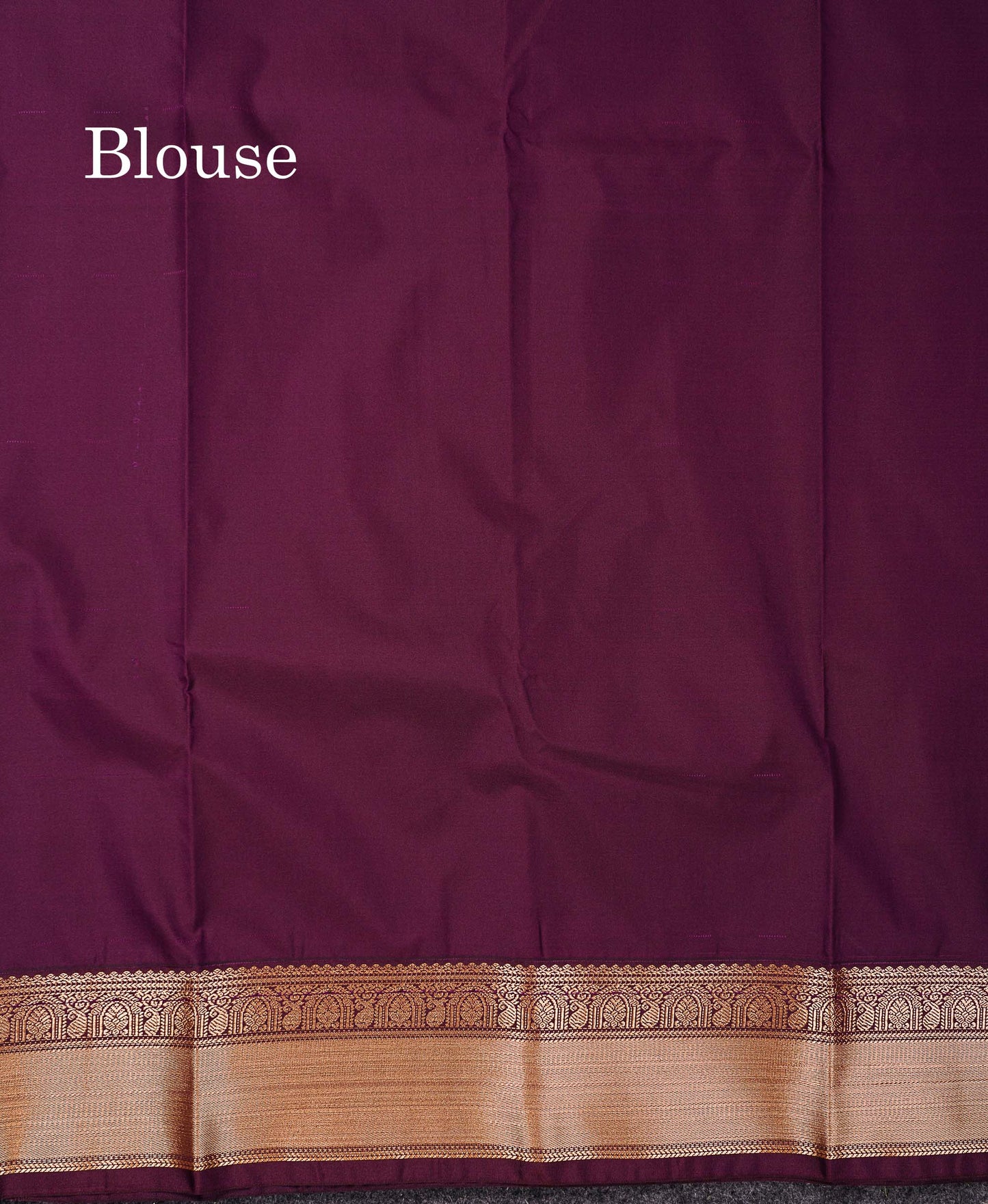 Semi Silk Saree - Rani Pink Butta With Vaira Oosi Lines Along With Contrast Dark Purple Traditional Border